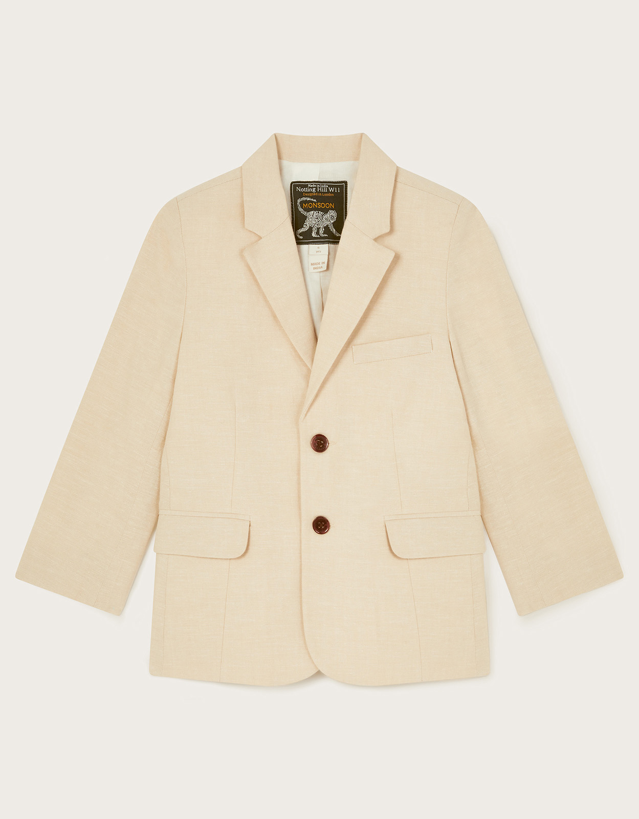Smart Pocket Detail Blazer Natural