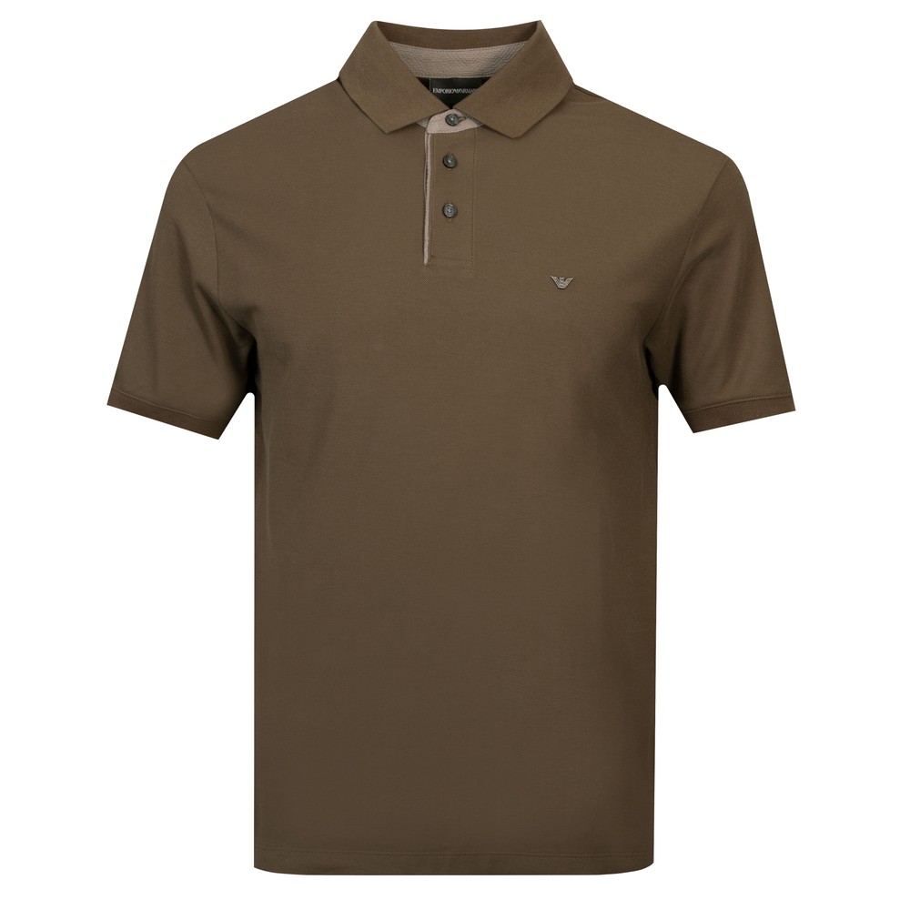 Placket Trim Polo Shirt Placket Trim Polo Shirt