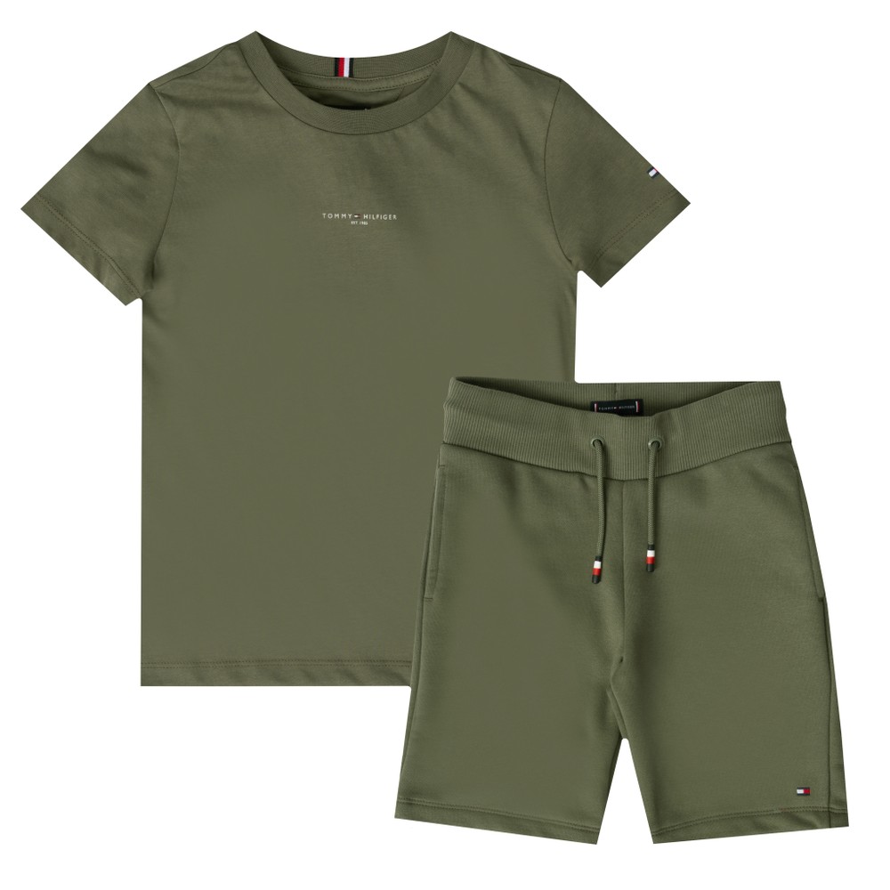 Essential Stripe T Shirt & Short Set Essential Stripe T Shirt & Short Set