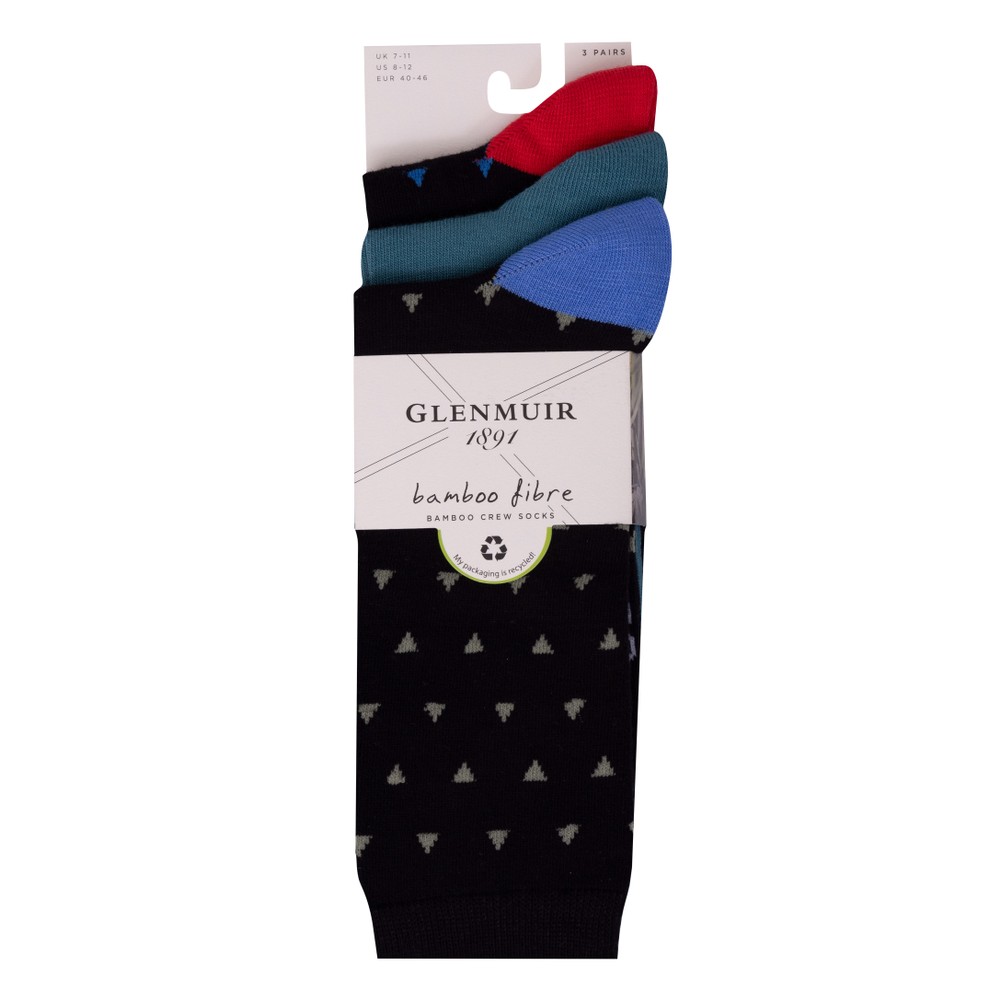 Pack Triangle Bamboo Crew Socks Pack Triangle Bamboo Crew Socks