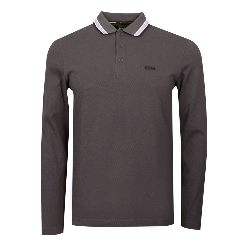 Athleisure Plisy Long Sleeve Polo Shirt Athleisure Plisy Long Sleeve Polo Shirt