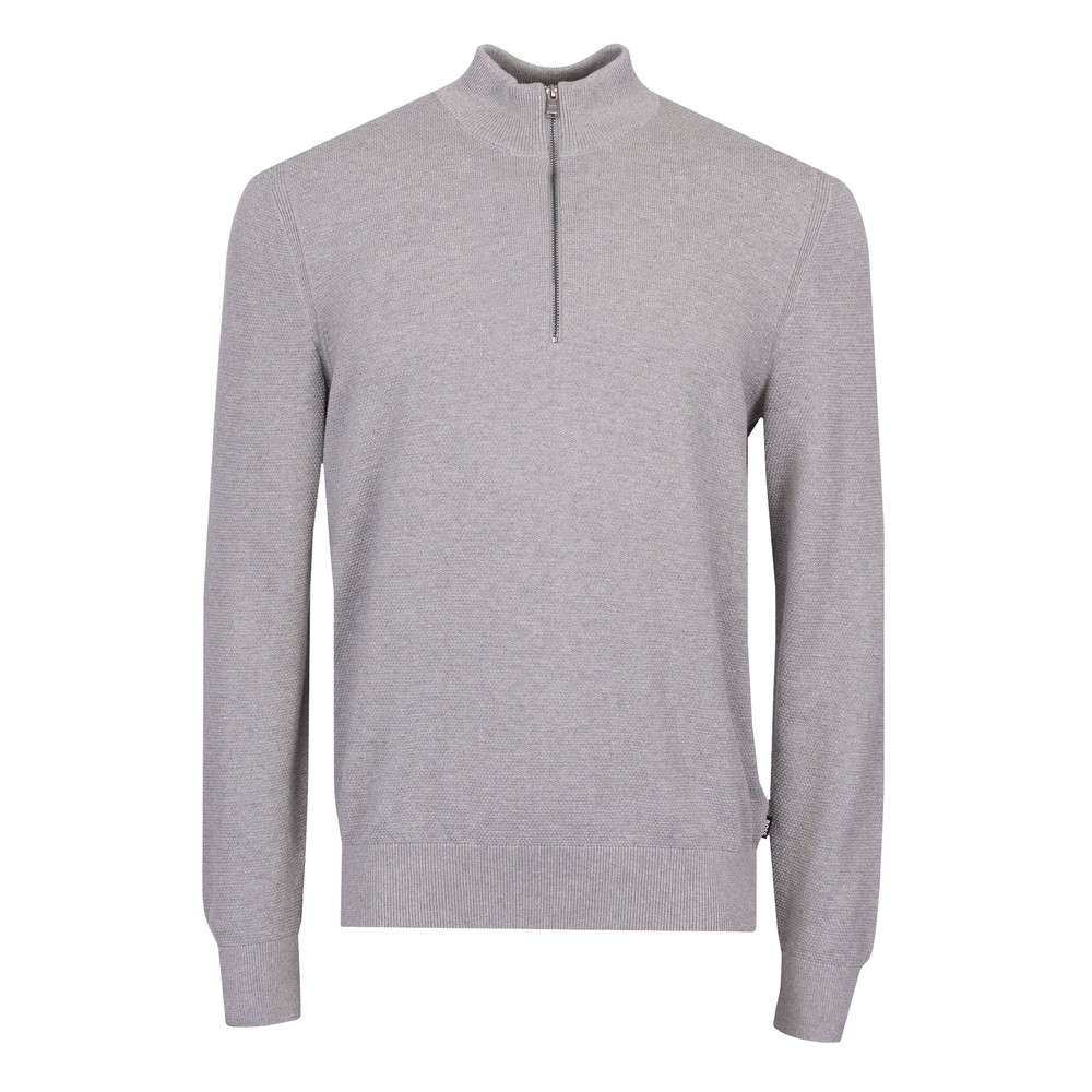 Formal Ebrando Textured half Zip Jumper Formal Ebrando Textured half Zip Jumper