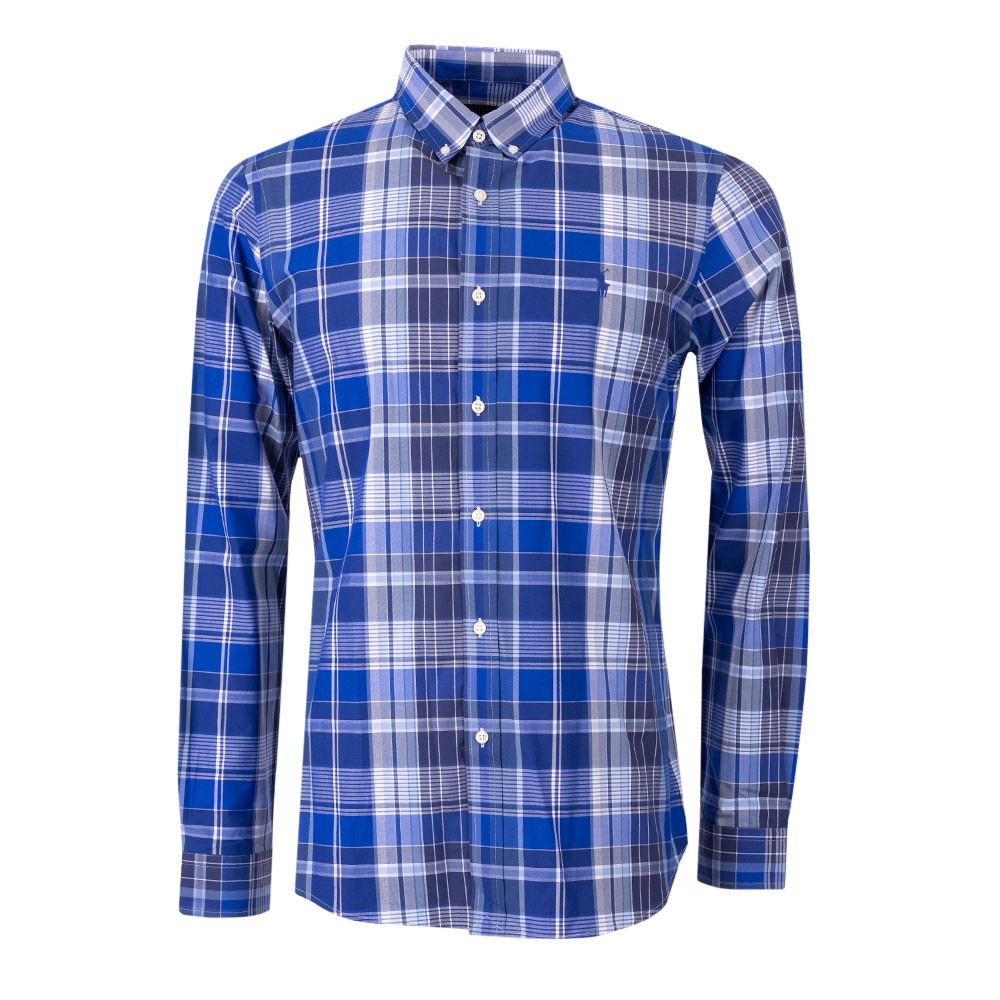 Slim Fit Poplin Check Shirt Slim Fit Poplin Check Shirt
