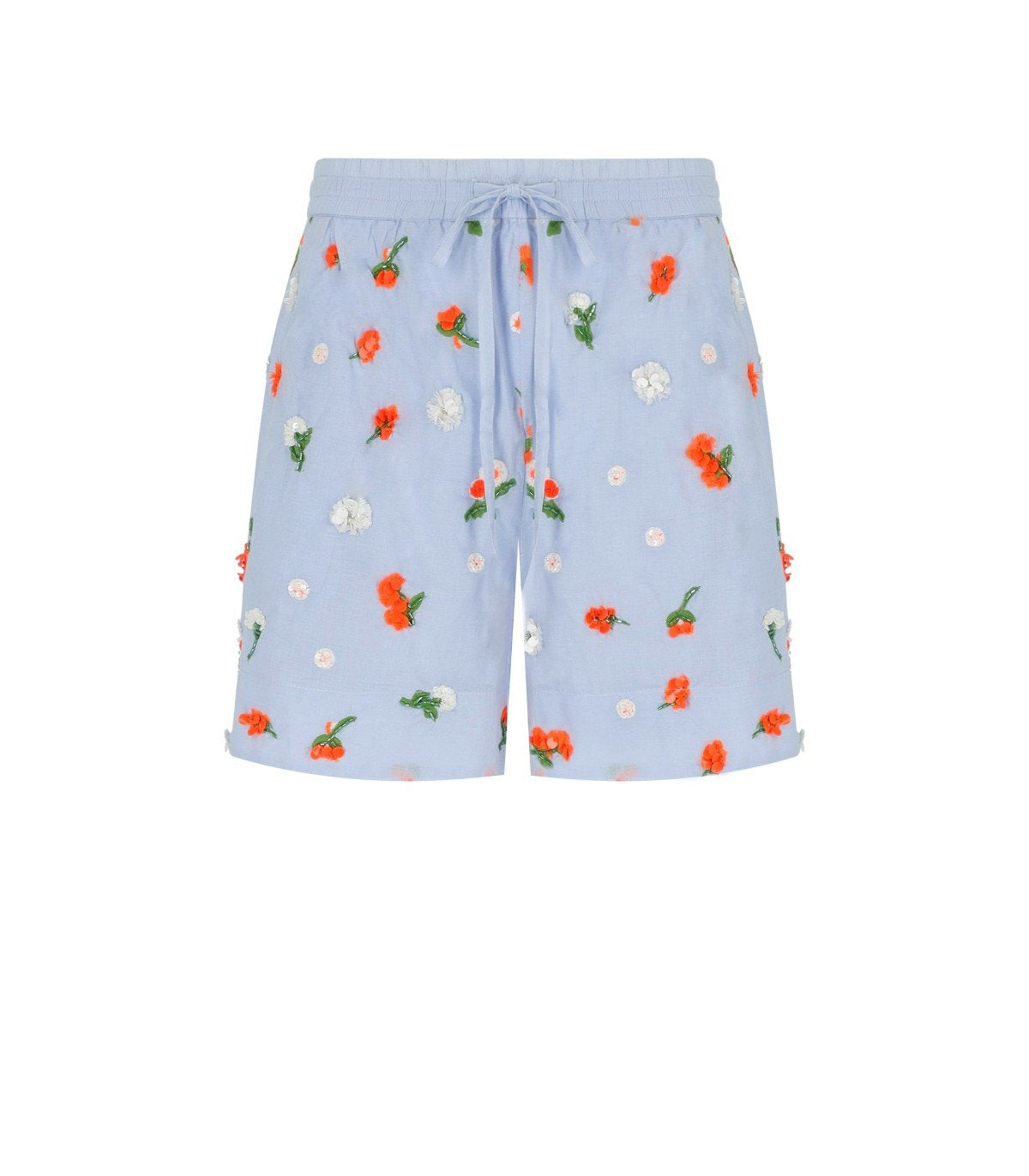 ESSENTIEL ANTWERP JELENA LIGHT BLUE SHORTS ESSENTIEL ANTWERP JELENA LIGHT BLUE SHORTS