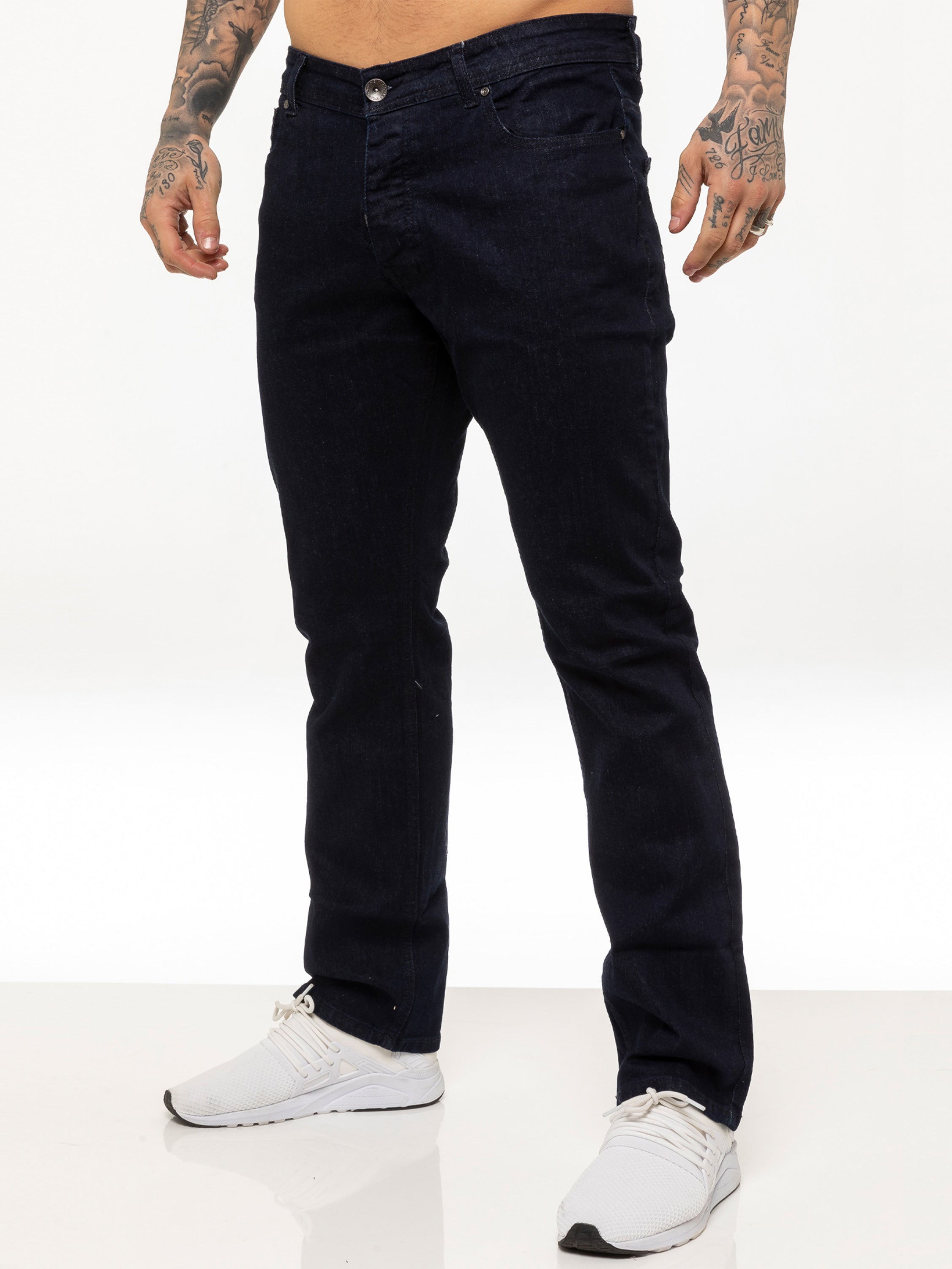 Mens Regular Fit Stretch Denim Jeans