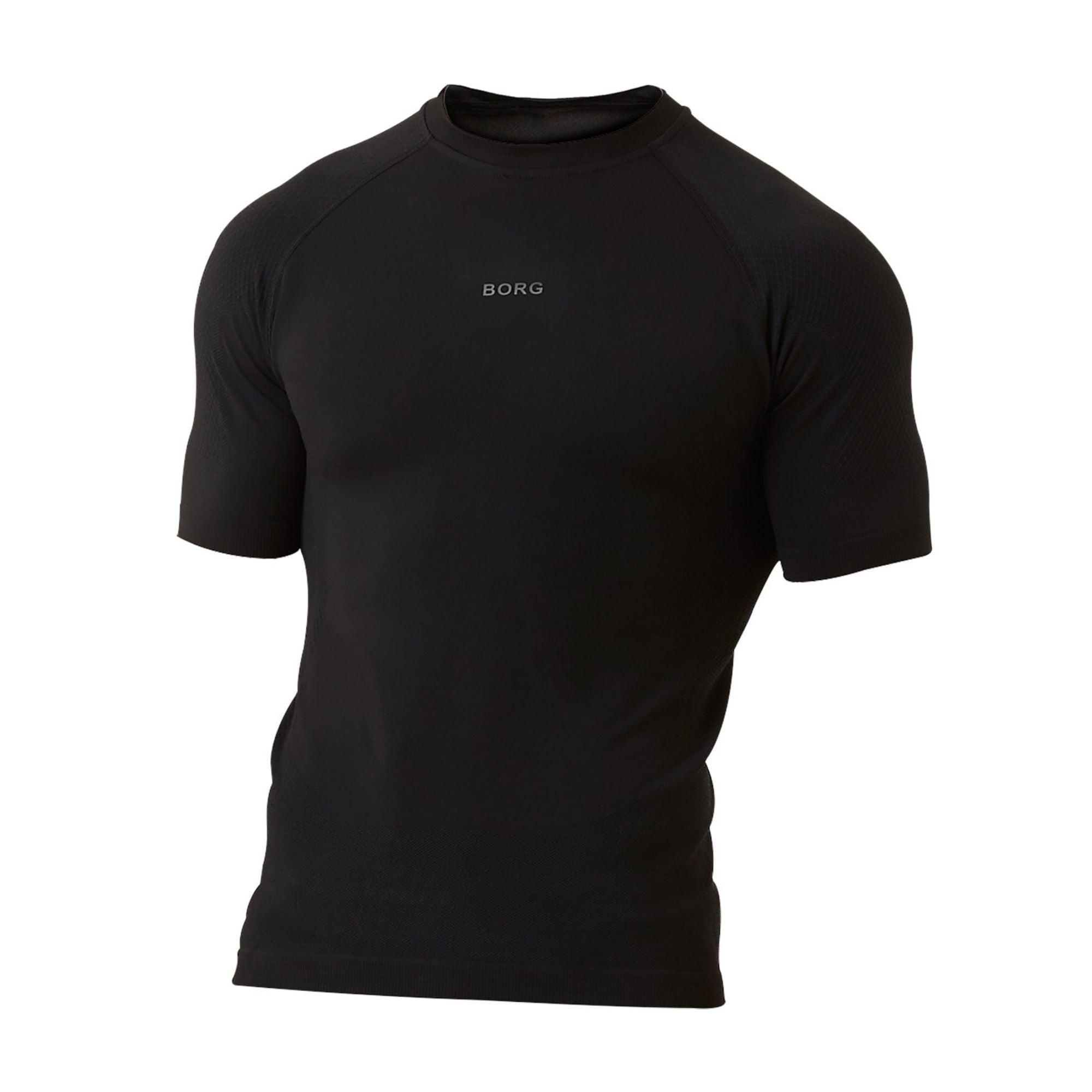 Mens Short Sleeve Running Breathable Shirt for All Sports – S Black Mens Short Sleeve Running Breathable Shirt for All Sports – S Black
