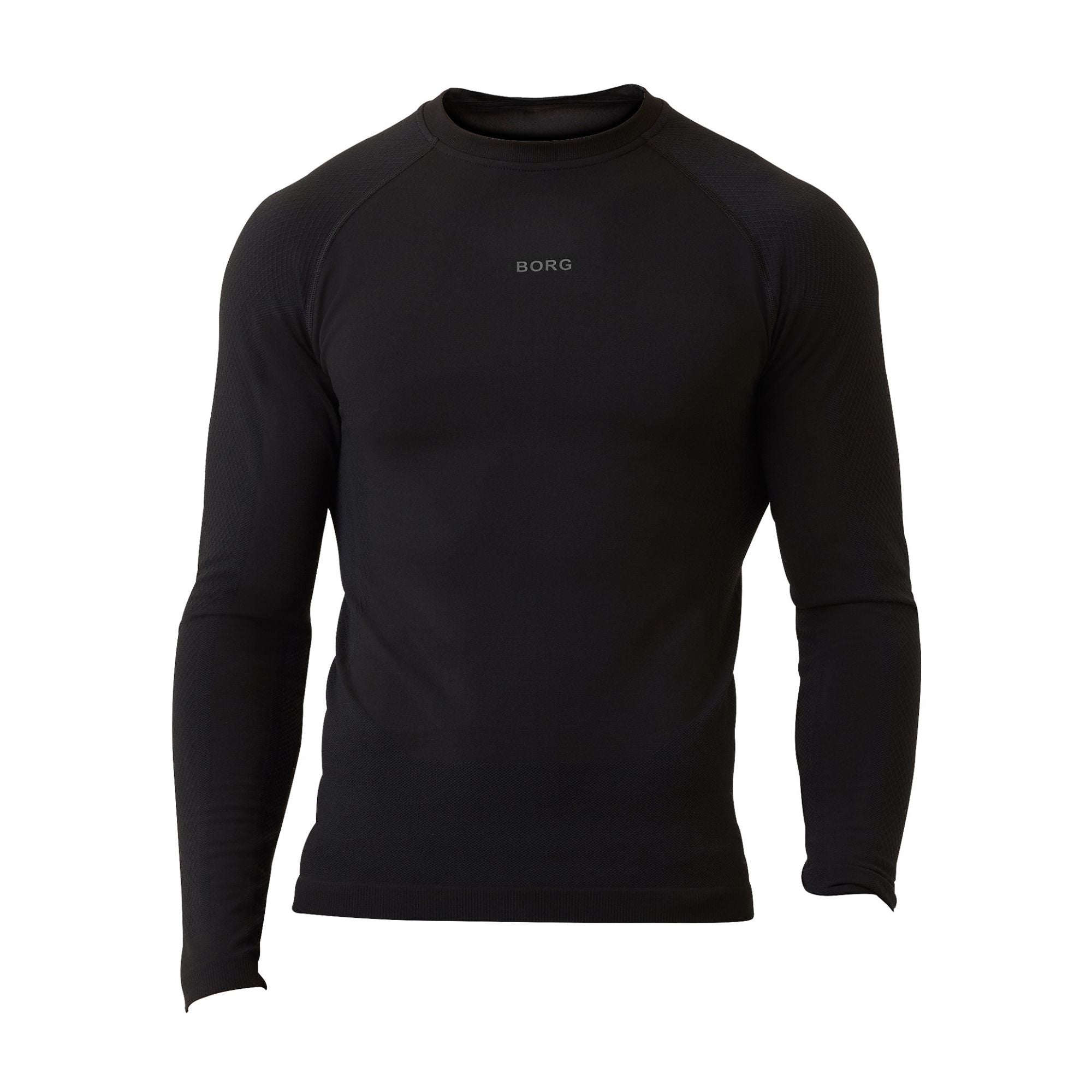 Mens Long Sleeve Running Breathable Shirt for All Sports – Black Mens Long Sleeve Running Breathable Shirt for All Sports – Black