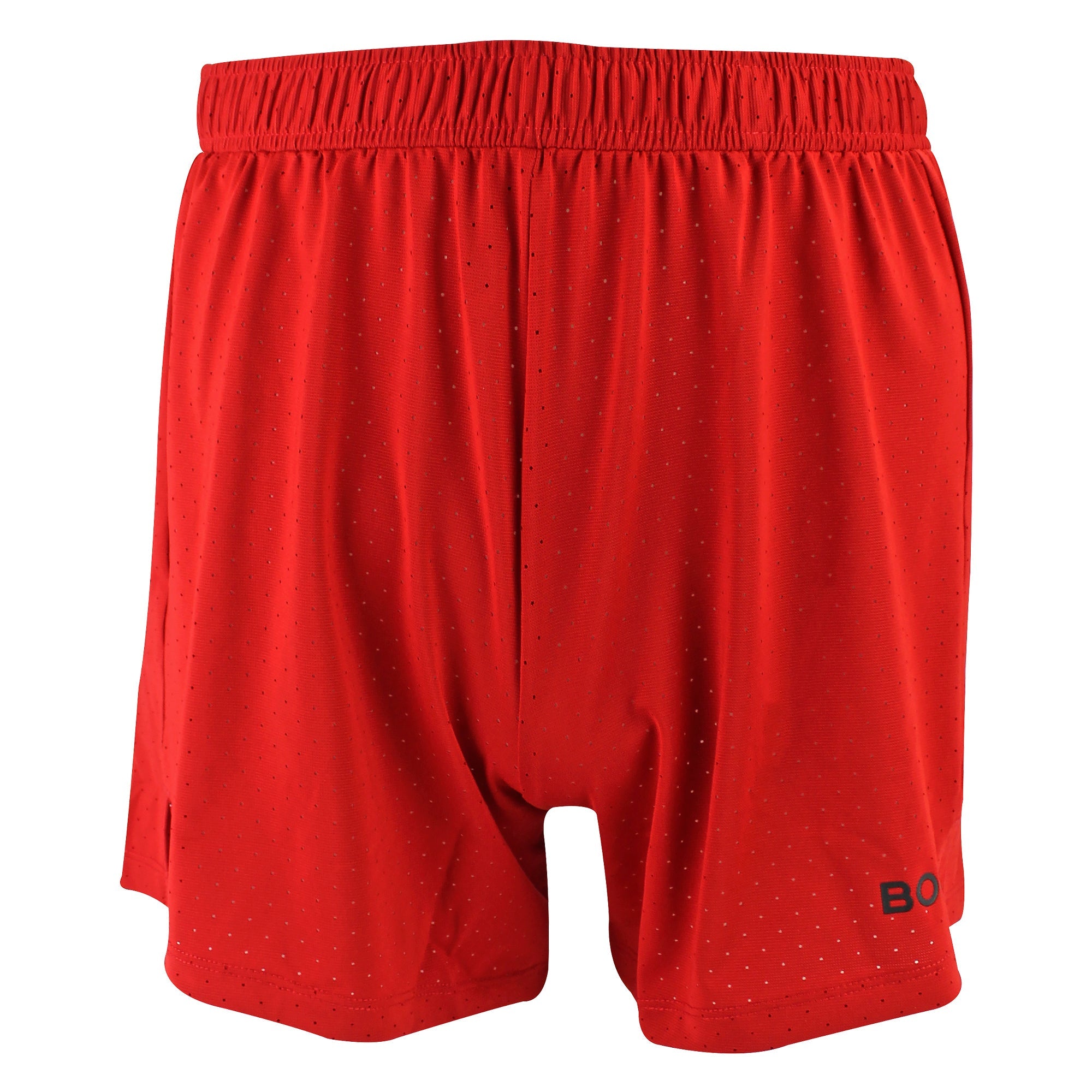 Running Breathable and Lightweight Perforated Sport Shorts for Men – L Red Running Breathable and Lightweight Perforated Sport Shorts for Men – L Red