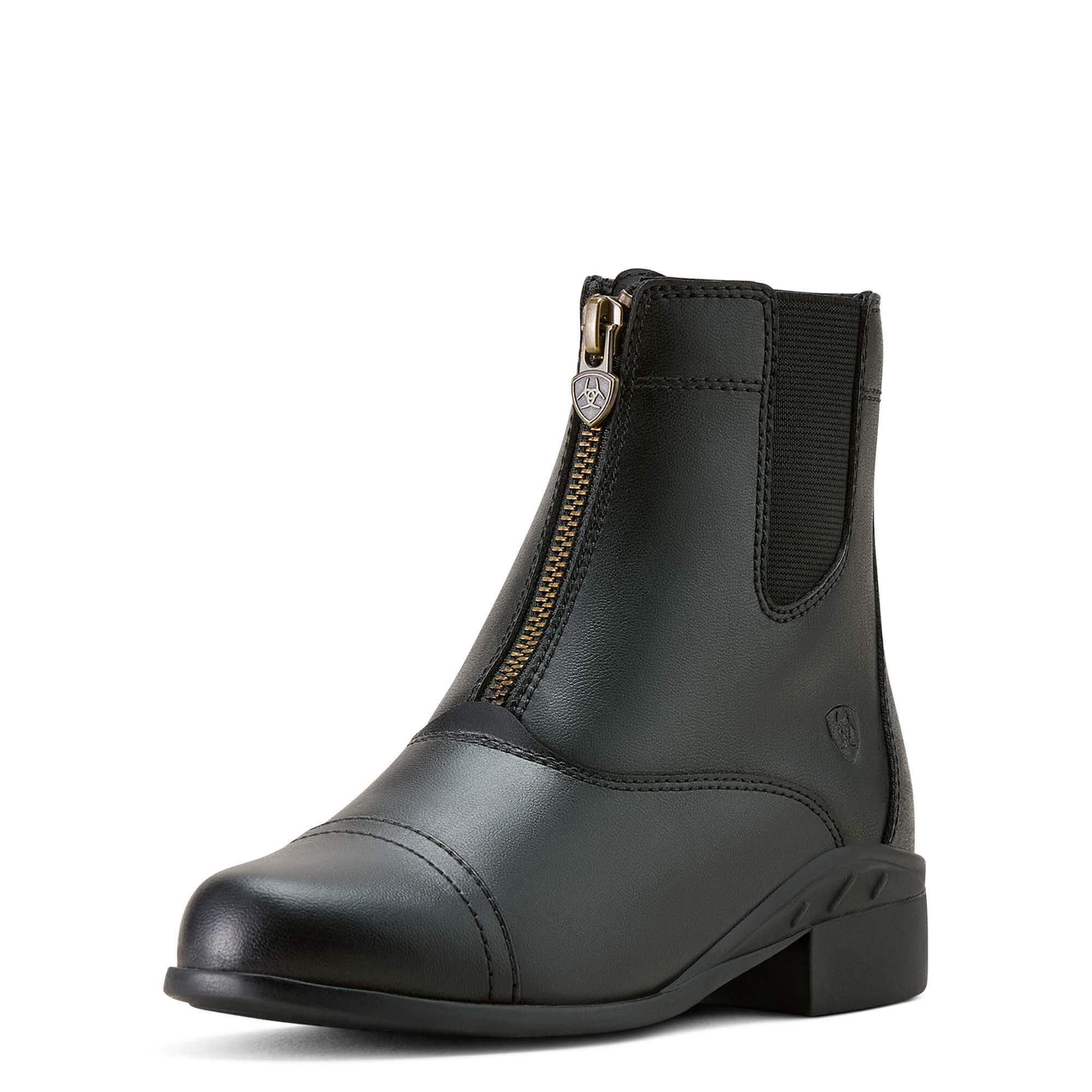 Kid’s Scout Zip Paddock Boots in Black Leather, B Medium Width, Size , by Ariat Kid’s Scout Zip Paddock Boots in Black Leather, B Medium Width, Size , by Ariat