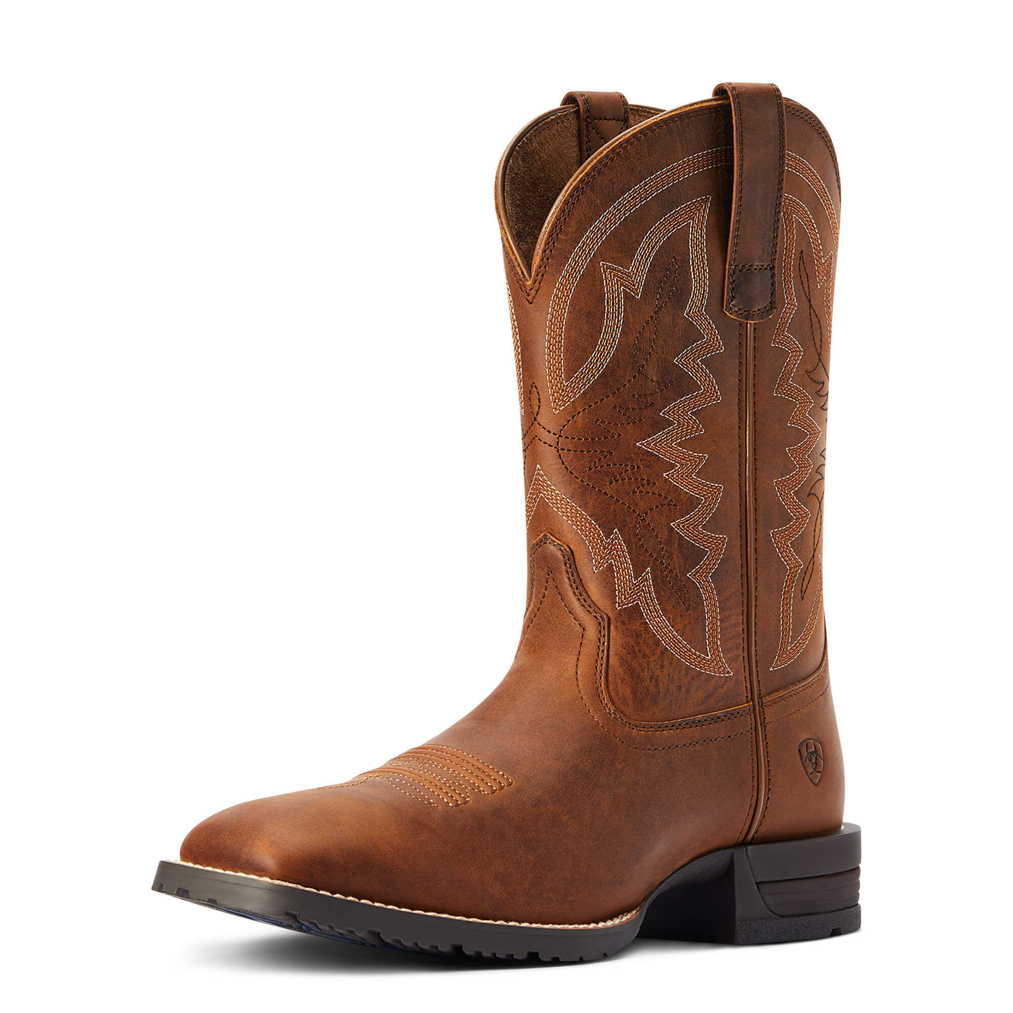 Men’s Hybrid Ranchwork Western Boots in Thatch Brown, EE Wide Width, Size , by Ariat