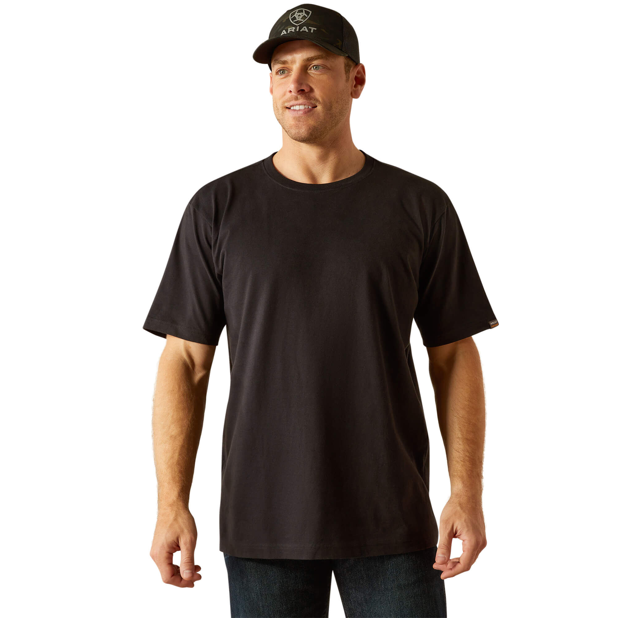 Men’s Rebar Cotton Strong Standard Shirt in Black, Size X-Large, by Ariat Men’s Rebar Cotton Strong Standard Shirt in Black, Size X-Large, by Ariat