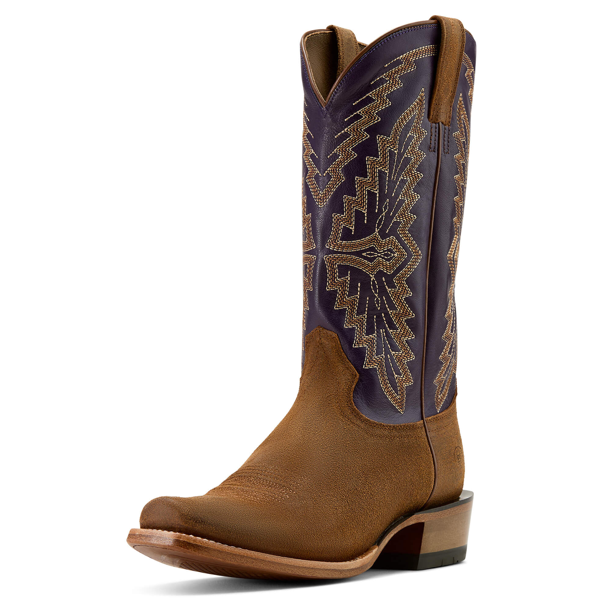 Men’s Futurity Showman Western Boots in Foothill Brown Roughout Violet, D Medium Width, Size , by Ariat Men’s Futurity Showman Western Boots in Foothill Brown Roughout Violet, D Medium Width, Size , by Ariat