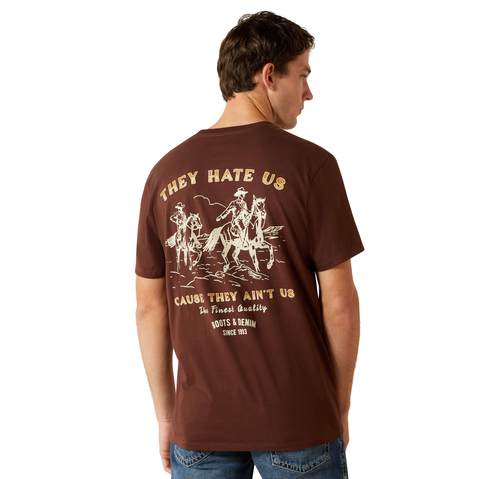 Men’s Ariat They Ain’t Us Classic Fit Shirt in Deep Mahogany, Size Small Men’s Ariat They Ain’t Us Classic Fit Shirt in Deep Mahogany, Size Small