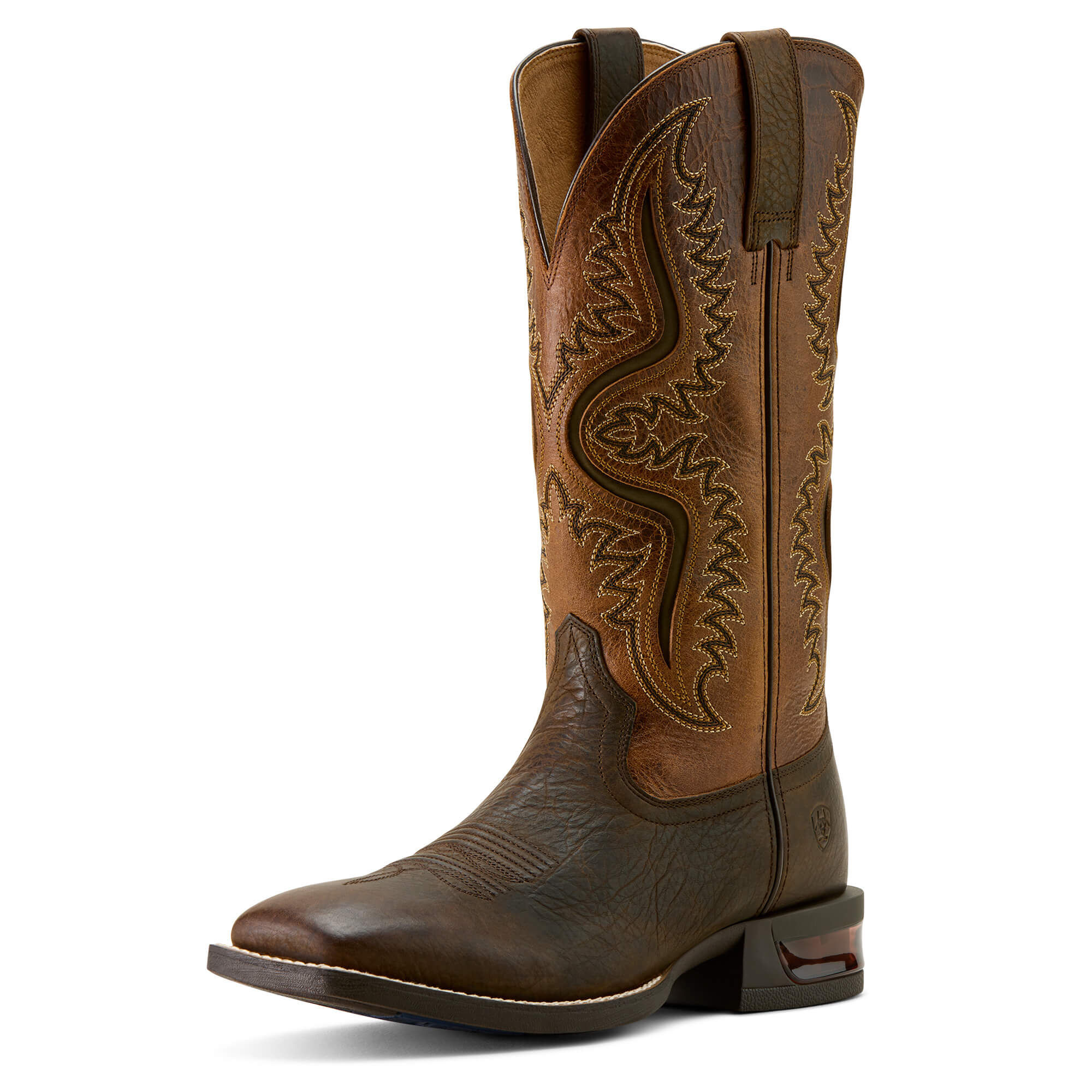 Men’s Captivate Wide Square Toe Western Boots in Dark Brown Peanut Butter, D Medium Width, Size ., by Ariat Men’s Captivate Wide Square Toe Western Boots in Dark Brown Peanut Butter, D Medium Width, Size ., by Ariat