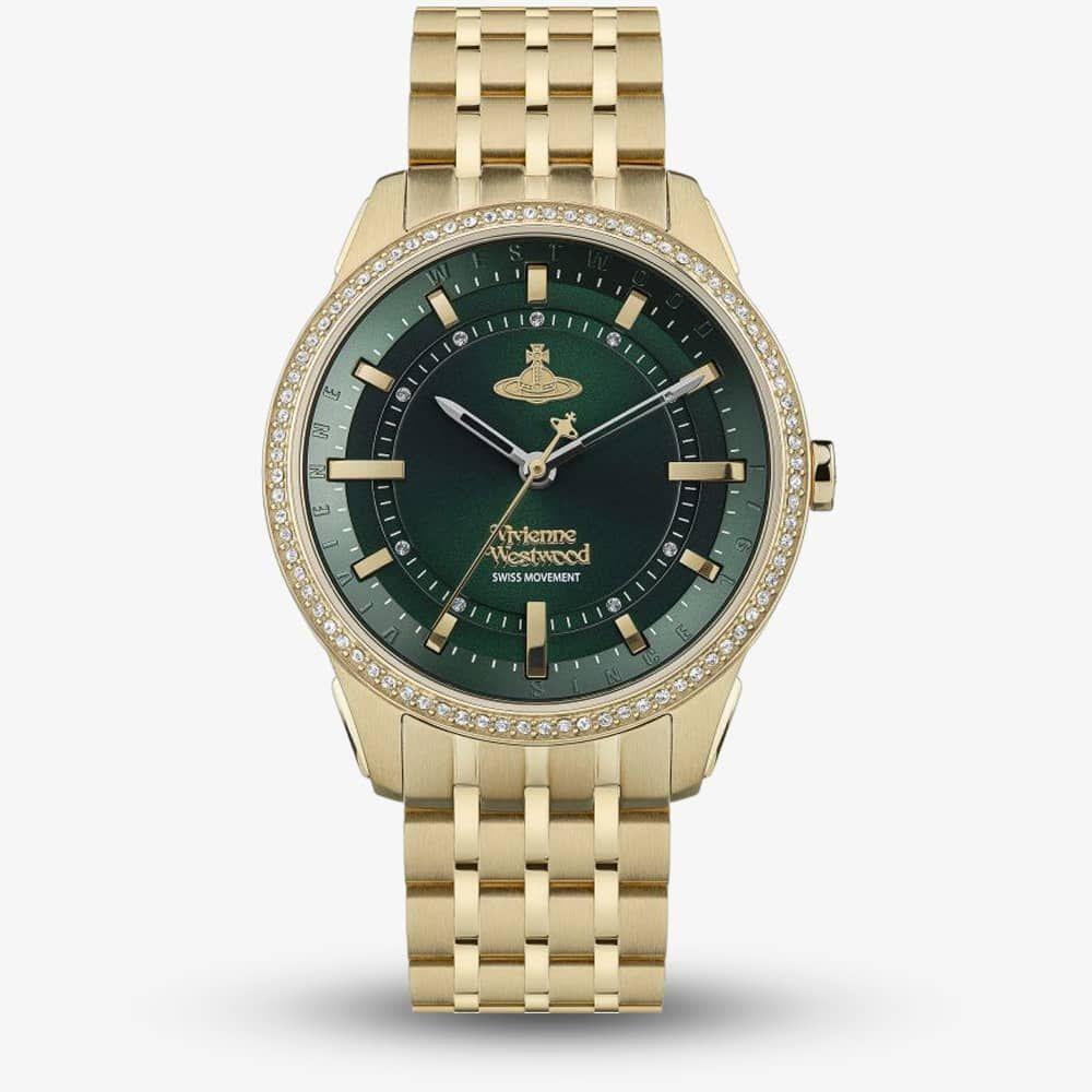 Vivienne Westwood VVGRGD Eastend Gold Tone Crystal Watch Vivienne Westwood VVGRGD Eastend Gold Tone Crystal Watch