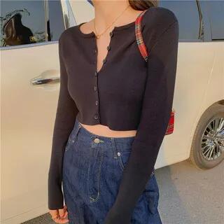 Cropped Cardigan White Cropped Cardigan White