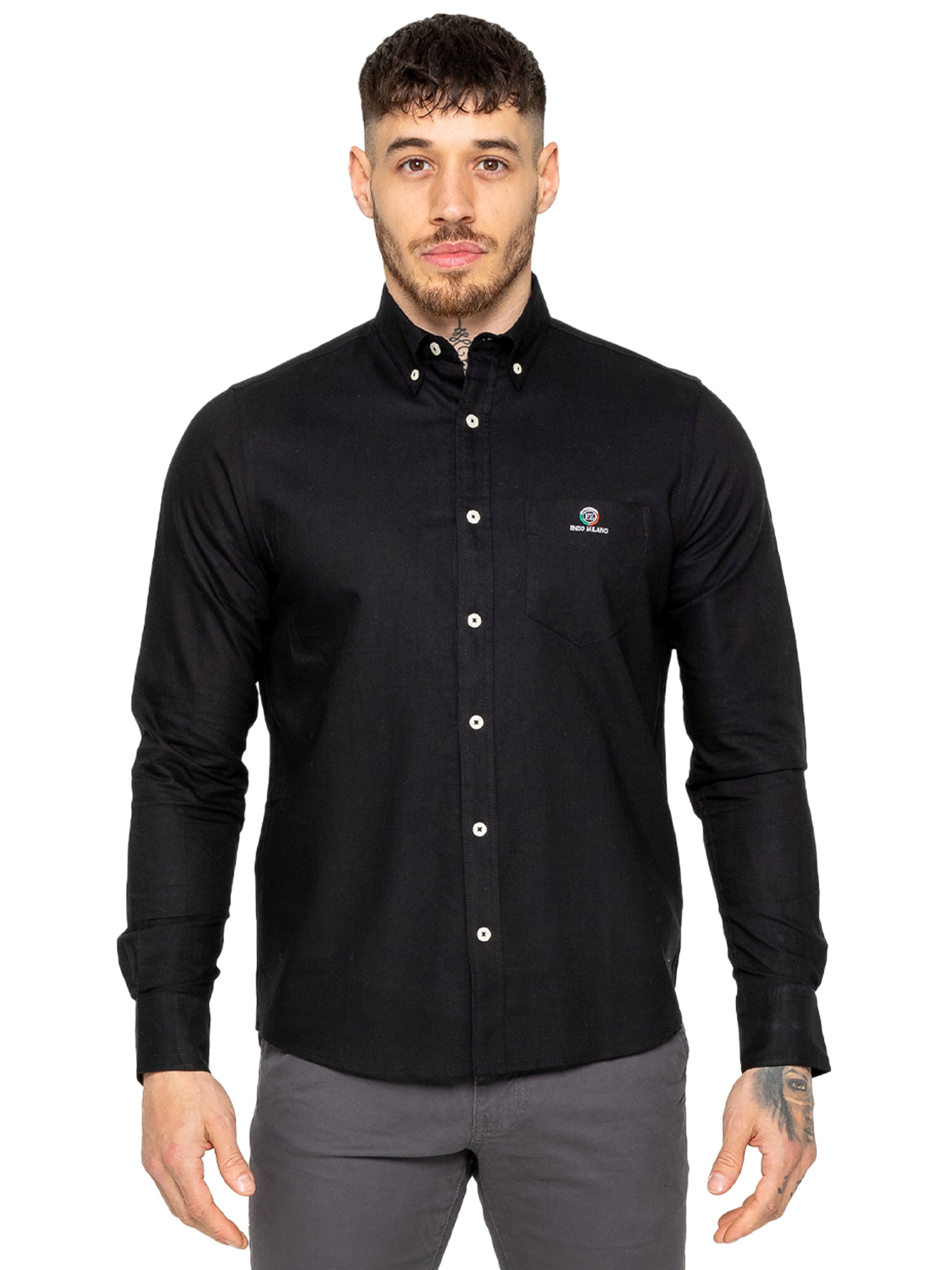Mens Regular Fit Oxford Shirt Cotton Menswear Classic Style Comfortable Wear