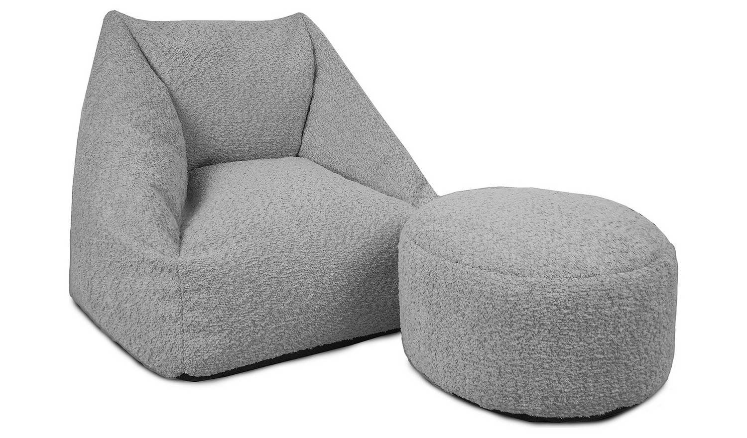 Rucomfy Kids Snuggle Bean Bag Chair And Footstool Grey Indoor Seating Rucomfy Kids Snuggle Bean Bag Chair And Footstool Grey Indoor Seating