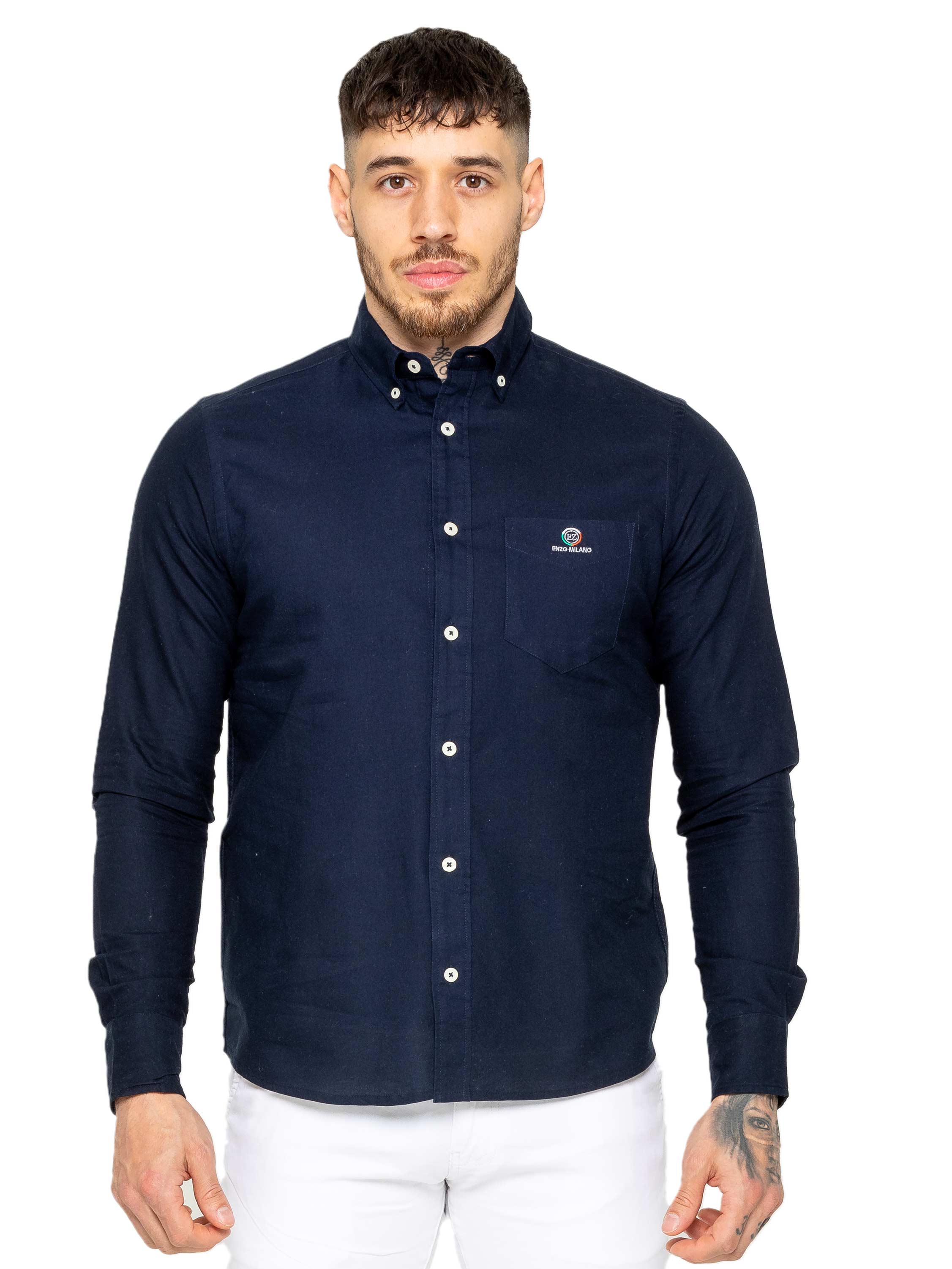 Mens Regular Fit Oxford Shirt Cotton Menswear Classic Style Comfortable Wear