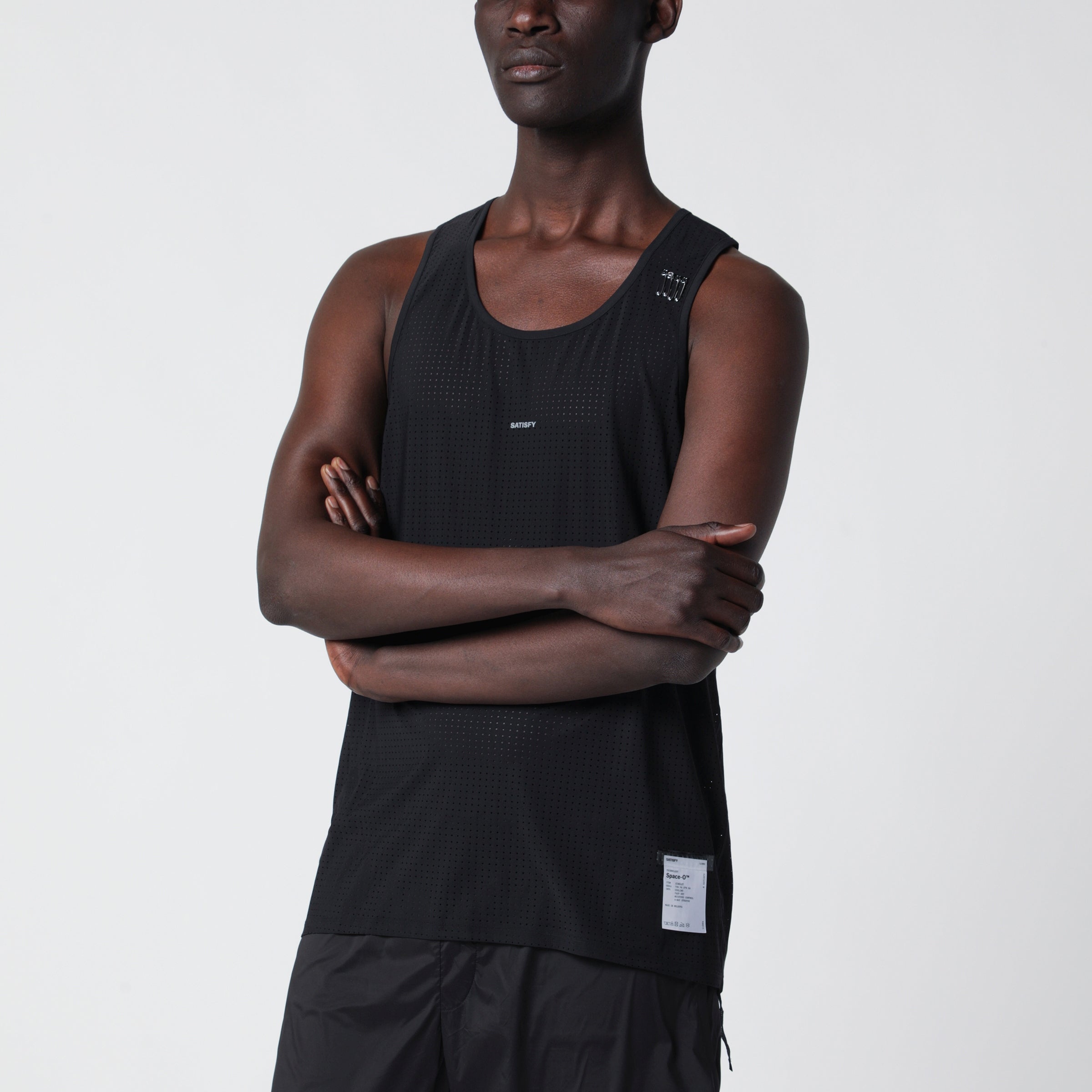 Black breathable Space-O tank top Black breathable Space-O tank top