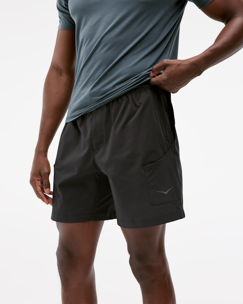 HOKA Men’s Woodland Hike Shorts in Black, Size Large HOKA Men’s Woodland Hike Shorts in Black, Size Large