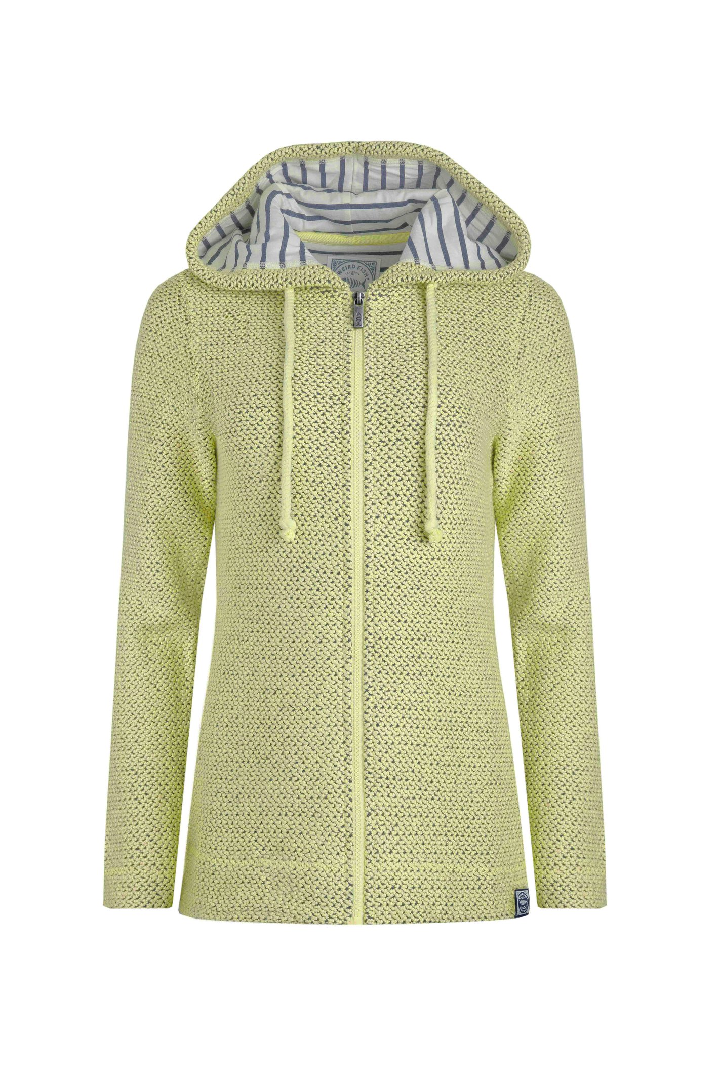 Weird Fish Chicoa Full Zip Macaroni Hoodie Celery Size Weird Fish Chicoa Full Zip Macaroni Hoodie Celery Size
