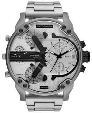 Diesel Mr. Daddy . Chronograph Quartz Silver Dial Men S Watch Diesel Mr. Daddy . Chronograph Quartz Silver Dial Men S Watch