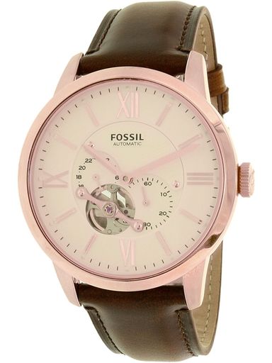 Fossil ME Townsman Men’s Rose Gold Leather Automatic Dress Watch Fossil ME Townsman Men’s Rose Gold Leather Automatic Dress Watch