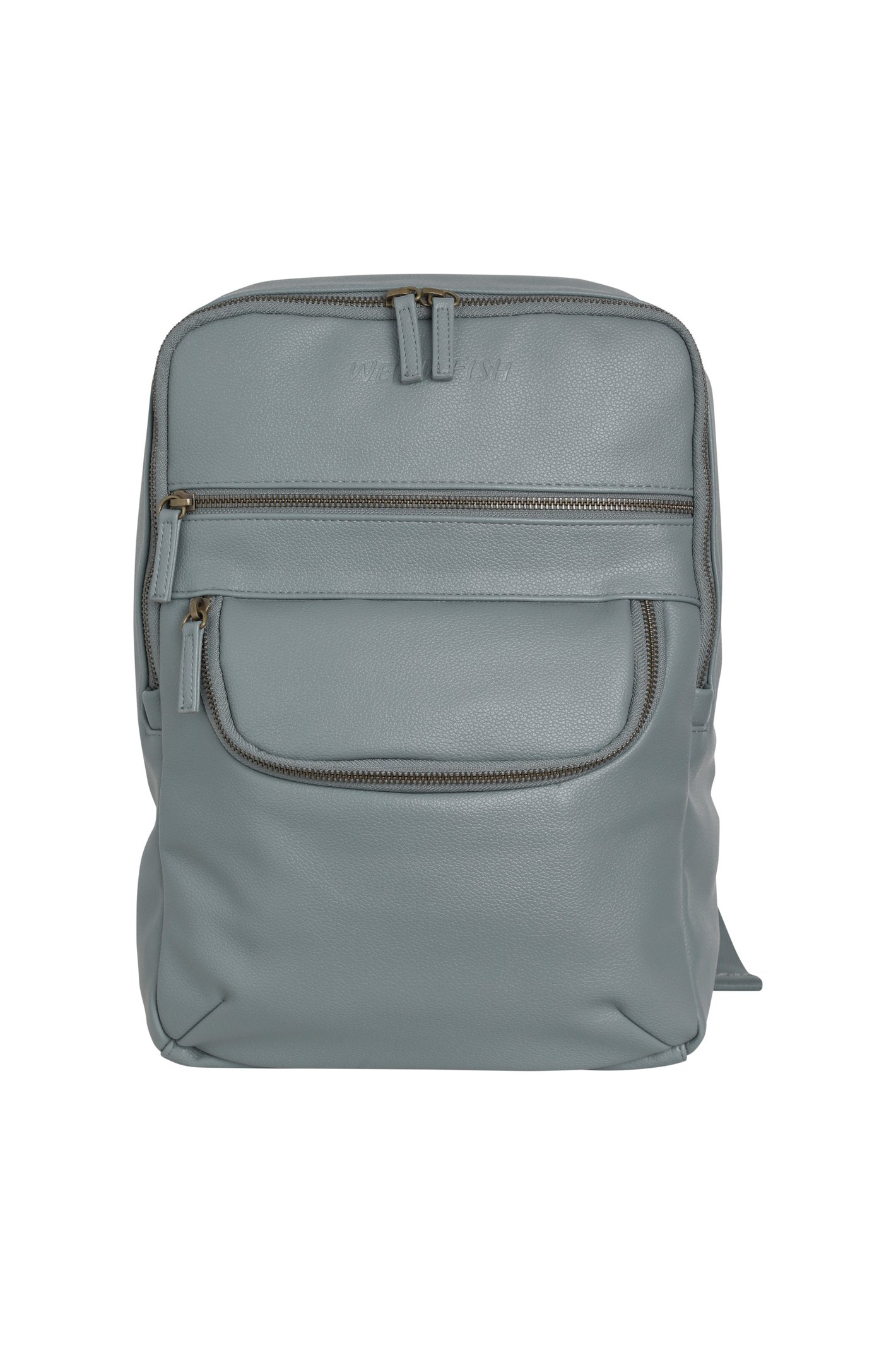Weird Fish Apperly Faux Leather Backpack Mineral Blue Size ONE Weird Fish Apperly Faux Leather Backpack Mineral Blue Size ONE