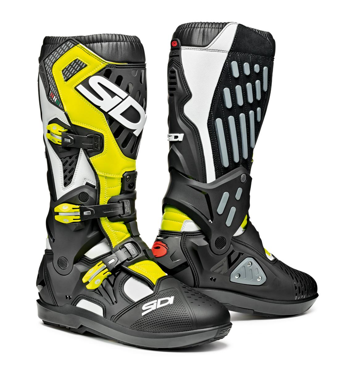 Sidi Atojo SRS Boots WhiteBlackYellow Fluro – Sidi Atojo SRS Boots WhiteBlackYellow Fluro –