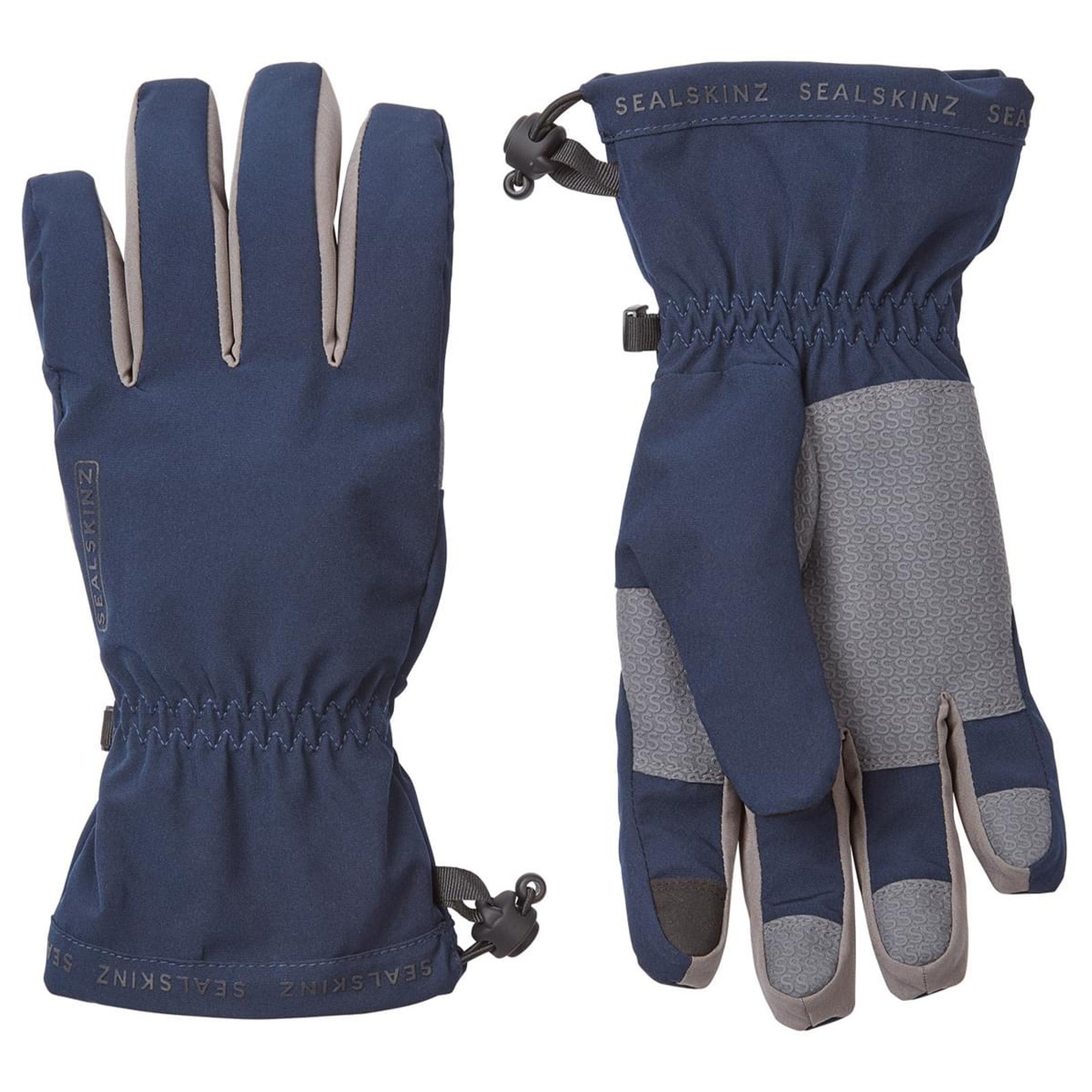 Mens & Ladies Waterproof Lightweight Gauntlet Gloves – S Navy Mens & Ladies Waterproof Lightweight Gauntlet Gloves – S Navy