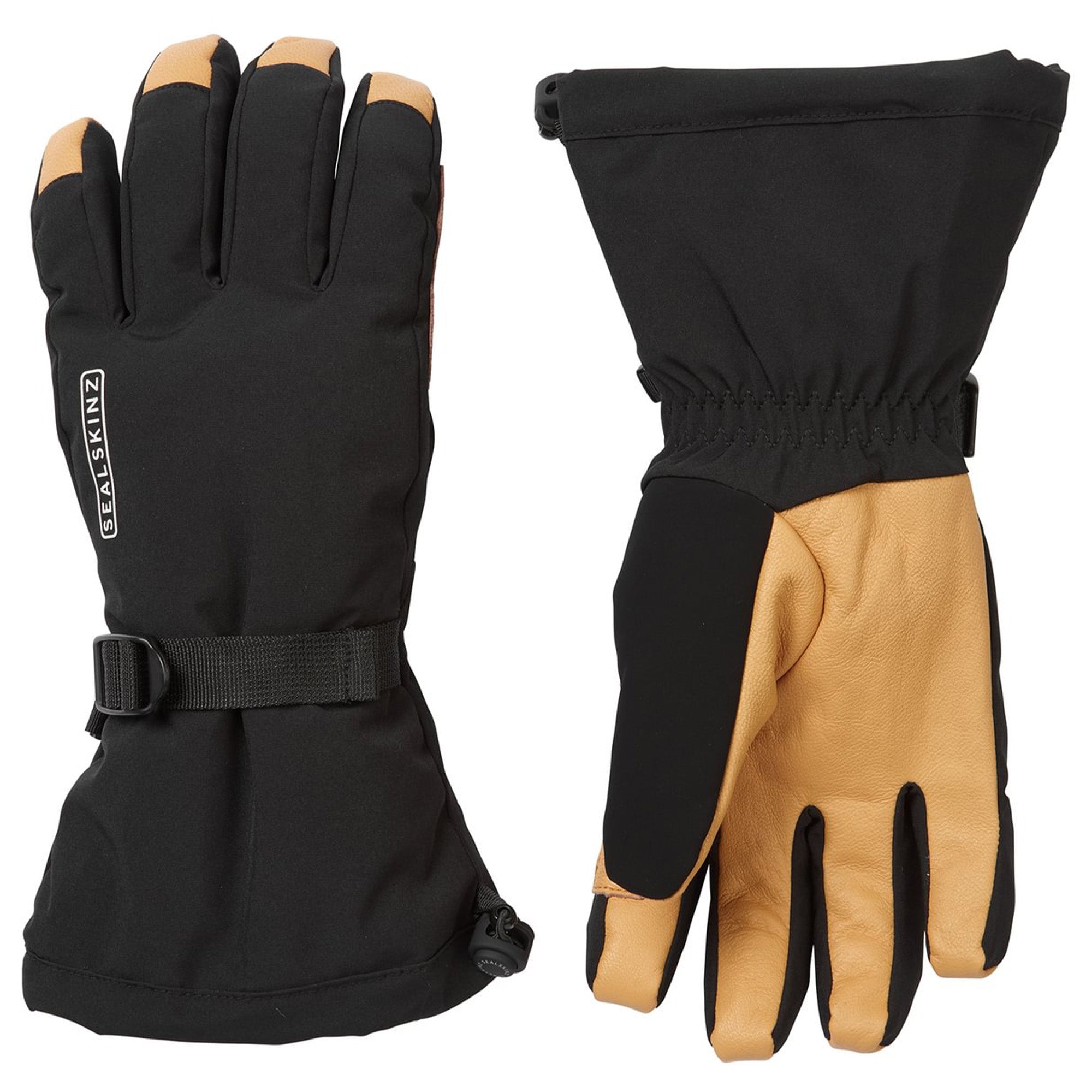 Mens Waterproof Lightweight Gauntlet Gloves – L Black Mens Waterproof Lightweight Gauntlet Gloves – L Black