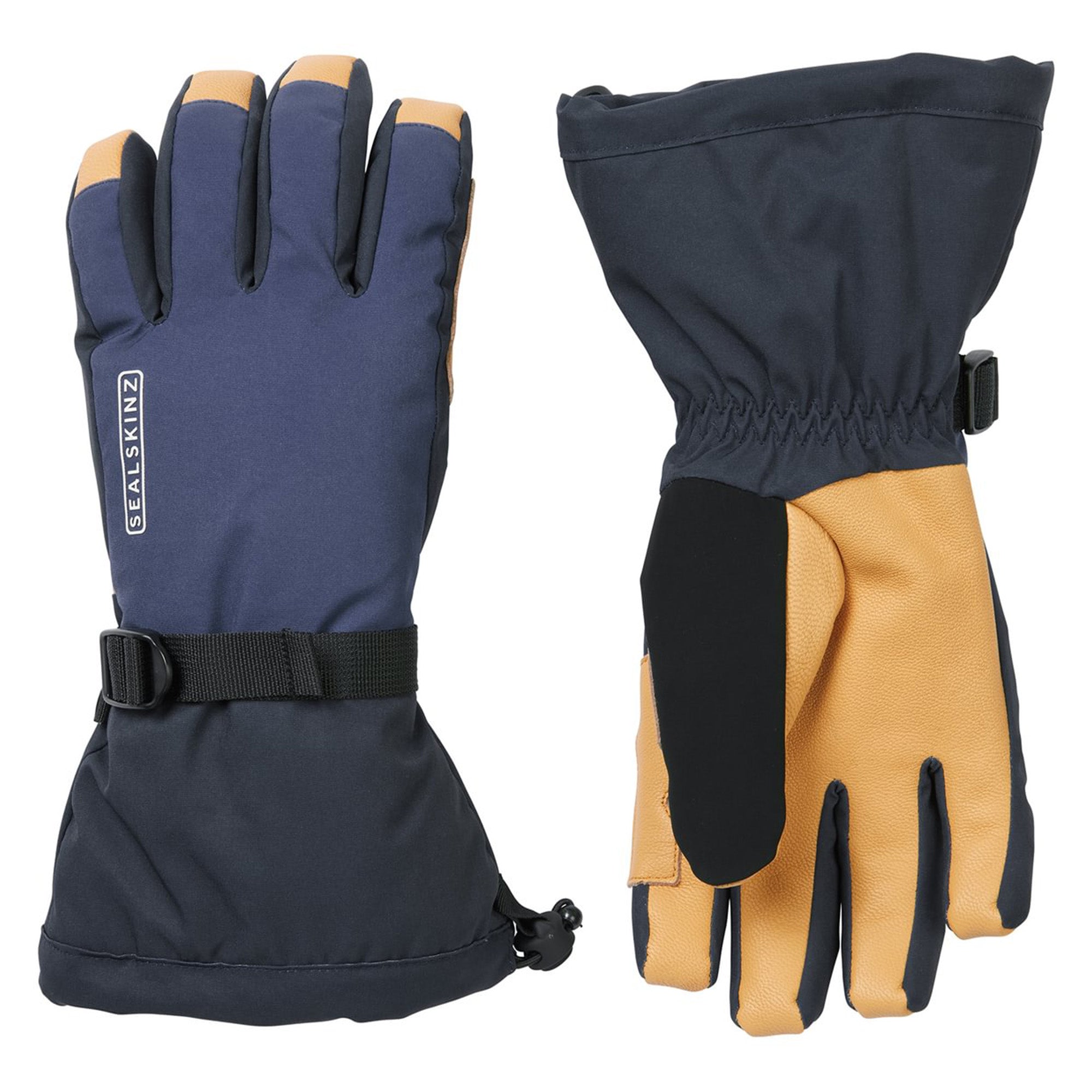 Mens Waterproof Lightweight Gauntlet Gloves – Blue Mens Waterproof Lightweight Gauntlet Gloves – Blue
