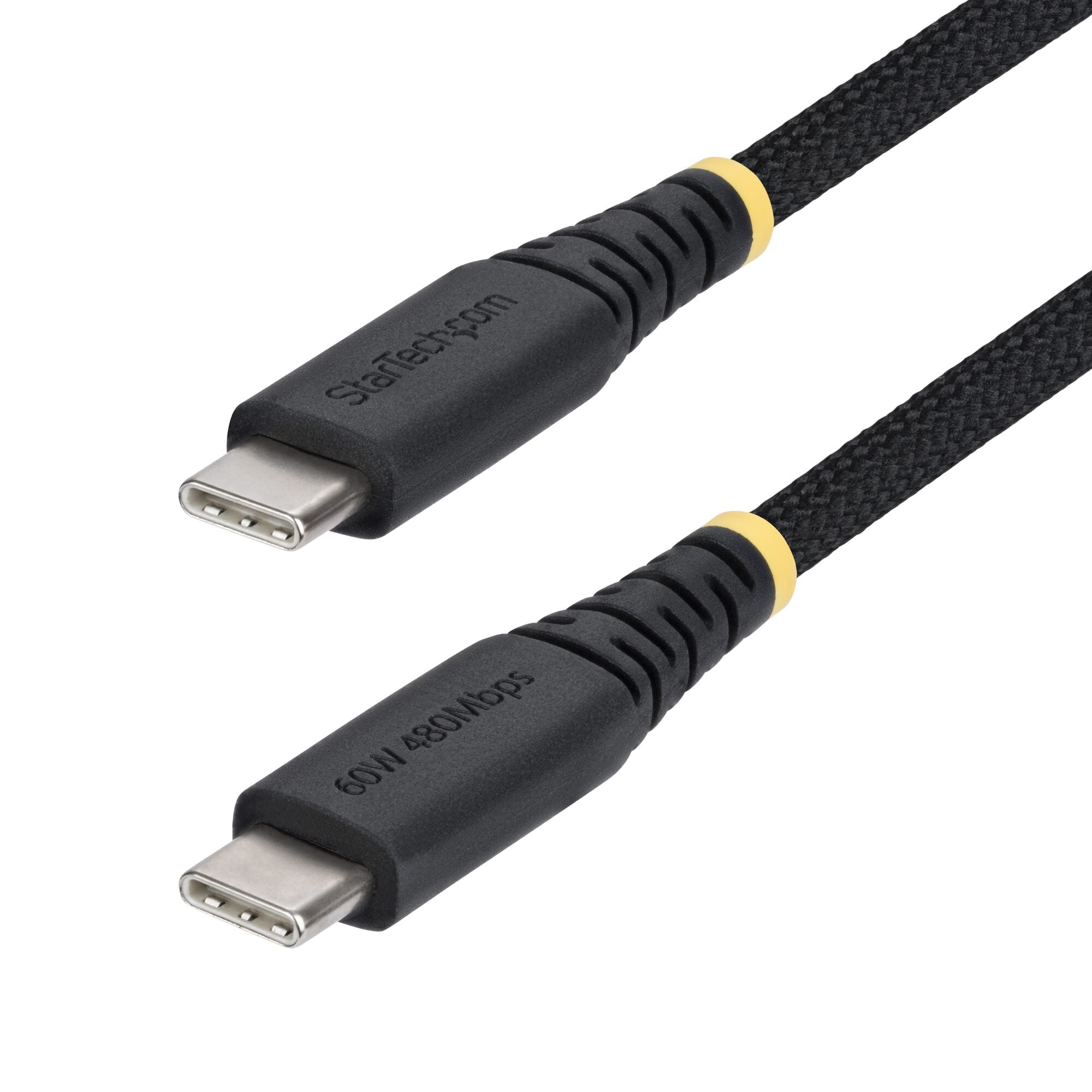 StarTech.com in B-C Charging Cable, W A PD, Dual-Layer Braided NylonTPE Jacket, Rugged B C Charging Cord, B . Laptop Charger StarTech.com in B-C Charging Cable, W A PD, Dual-Layer Braided NylonTPE Jacket, Rugged B C Charging Cord, B . Laptop Charger