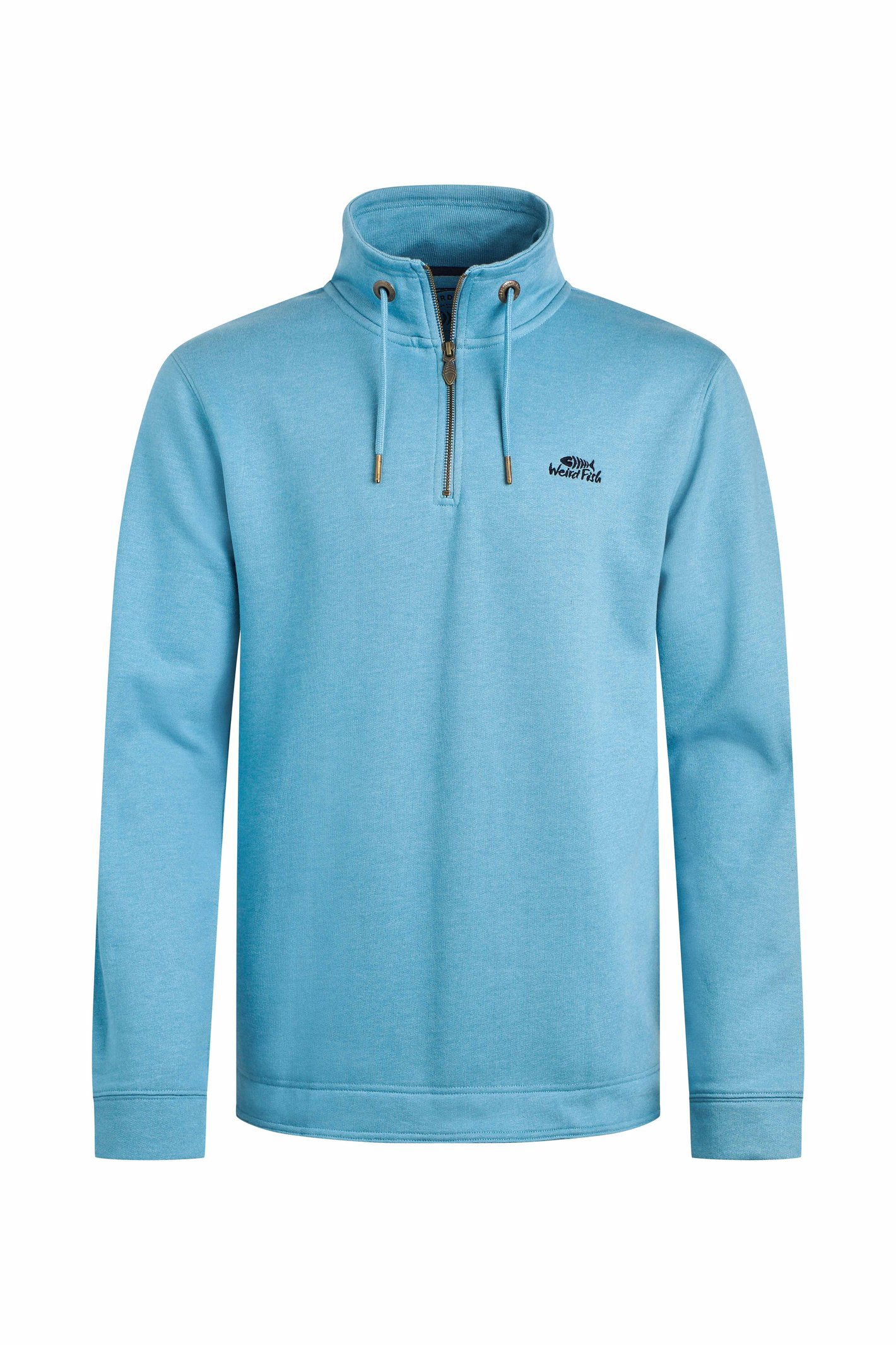 Weird Fish Brampton Zip Sweatshirt Smoked Blue Size Weird Fish Brampton Zip Sweatshirt Smoked Blue Size