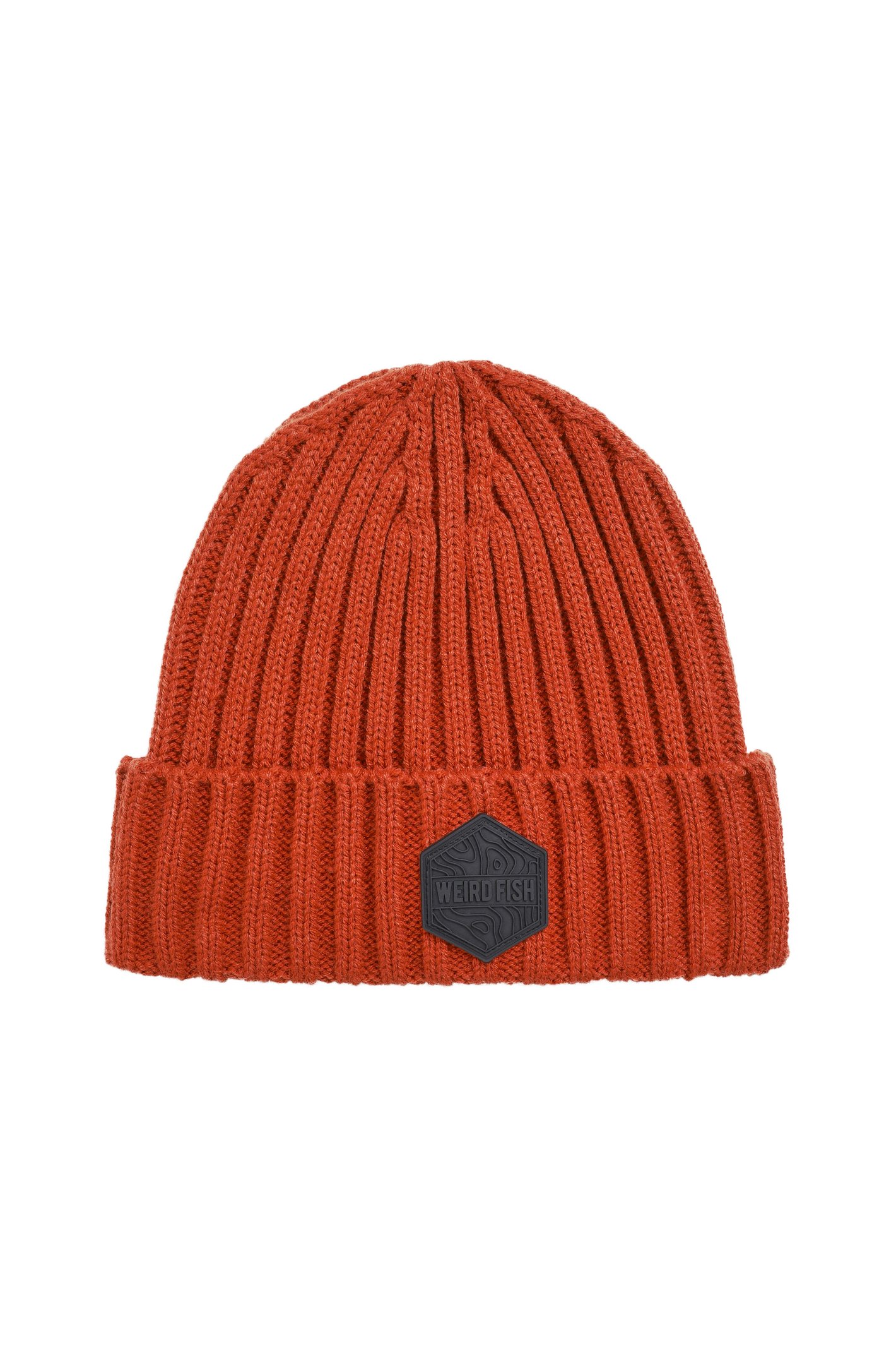 Weird Fish Monreith Beanie Rust Leaves Size ONE Weird Fish Monreith Beanie Rust Leaves Size ONE