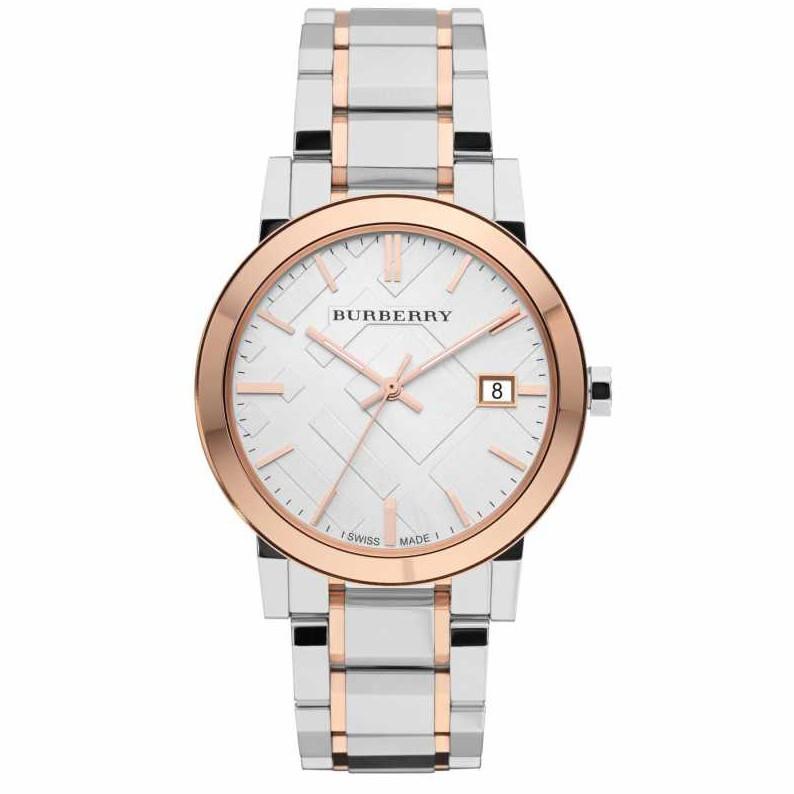 Burberry BU Silver Dial Two-Tone Stainless Steel Unisex Watch Burberry BU Silver Dial Two-Tone Stainless Steel Unisex Watch