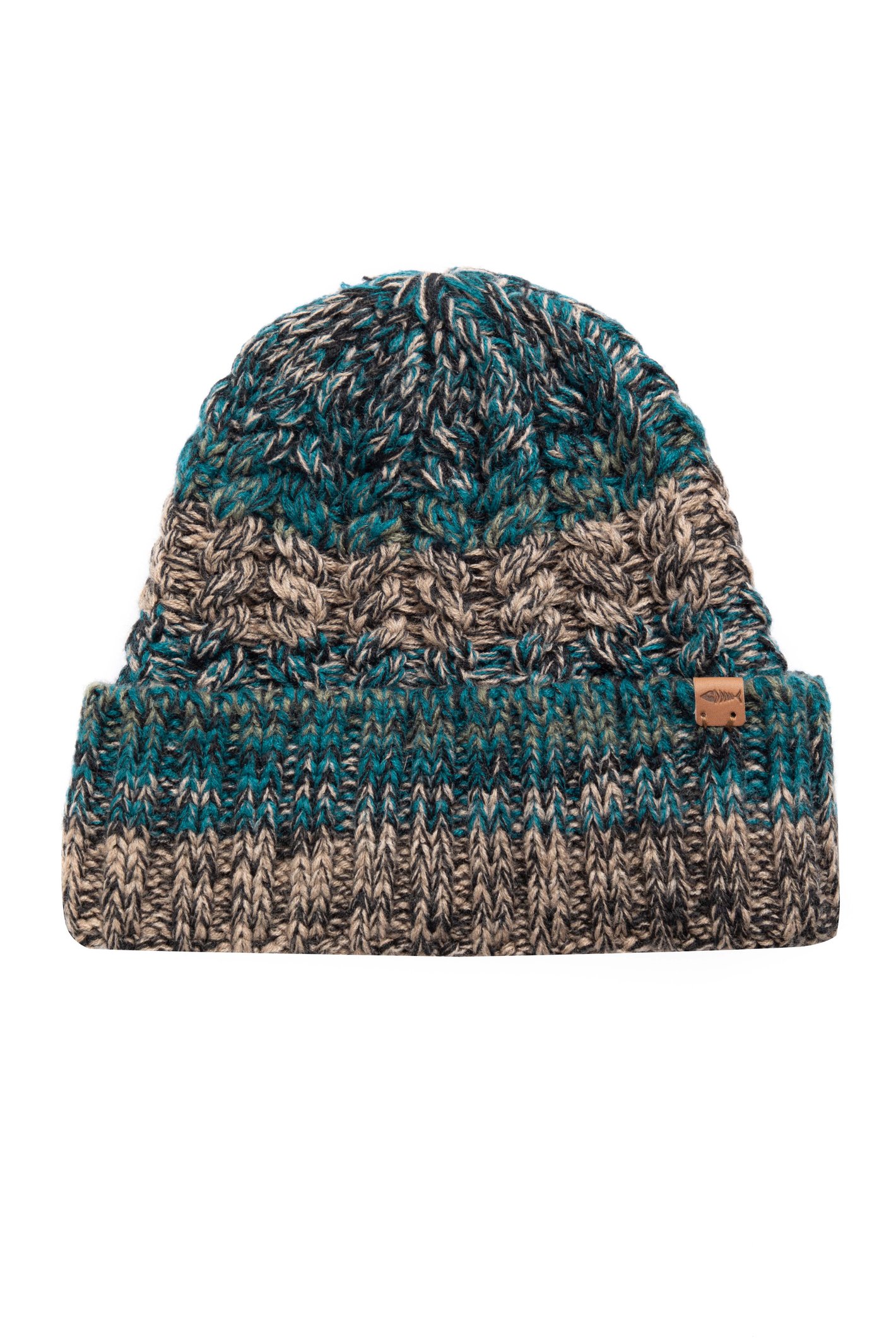 Weird Fish Exmouth Twisted Beanie Hat Winter Green Size ONE Weird Fish Exmouth Twisted Beanie Hat Winter Green Size ONE