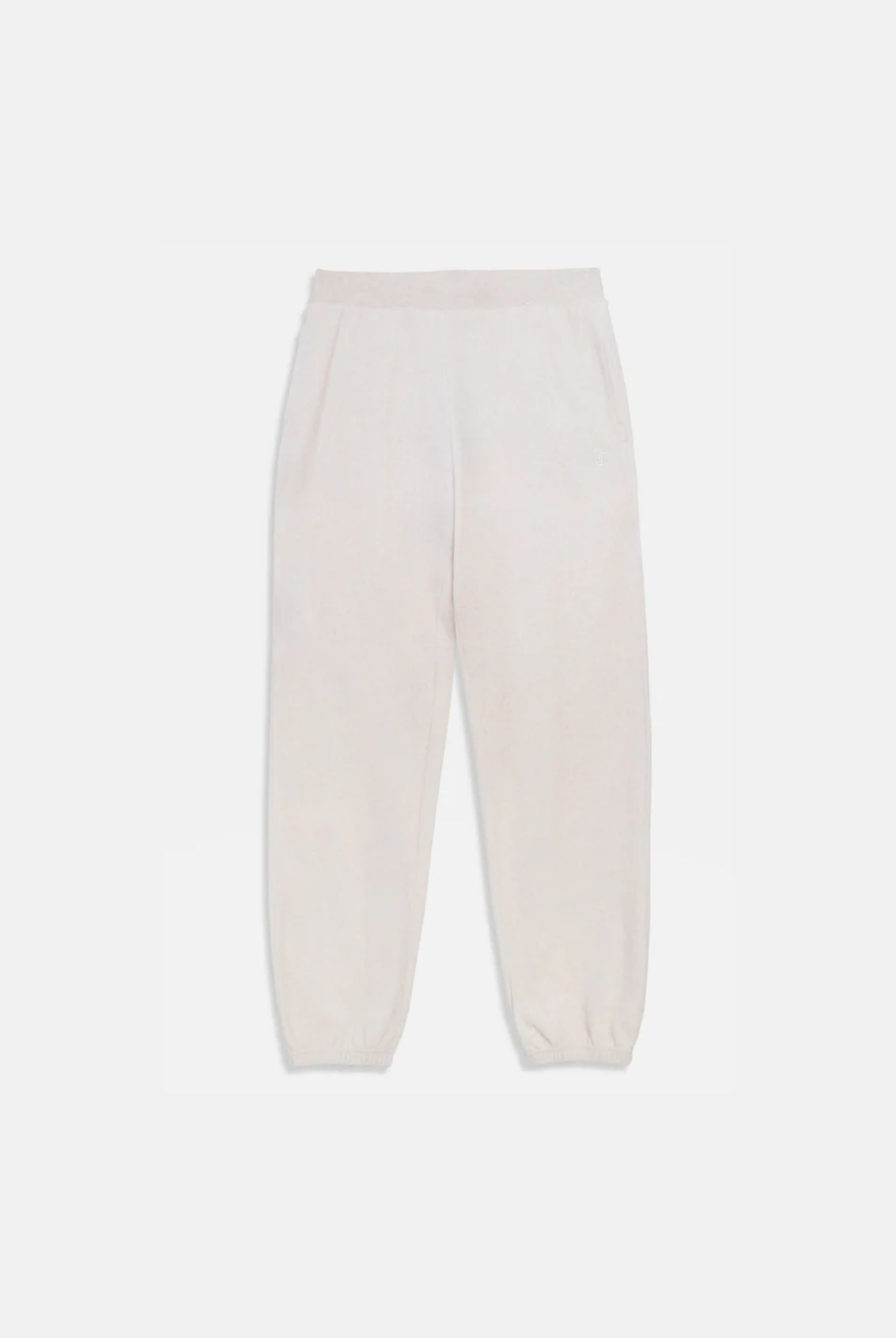 OATMEAL MARL GOLD COTTON RICH VELOUR CUFFED RELAXED JOGGERS – X Cream OATMEAL MARL GOLD COTTON RICH VELOUR CUFFED RELAXED JOGGERS – X Cream
