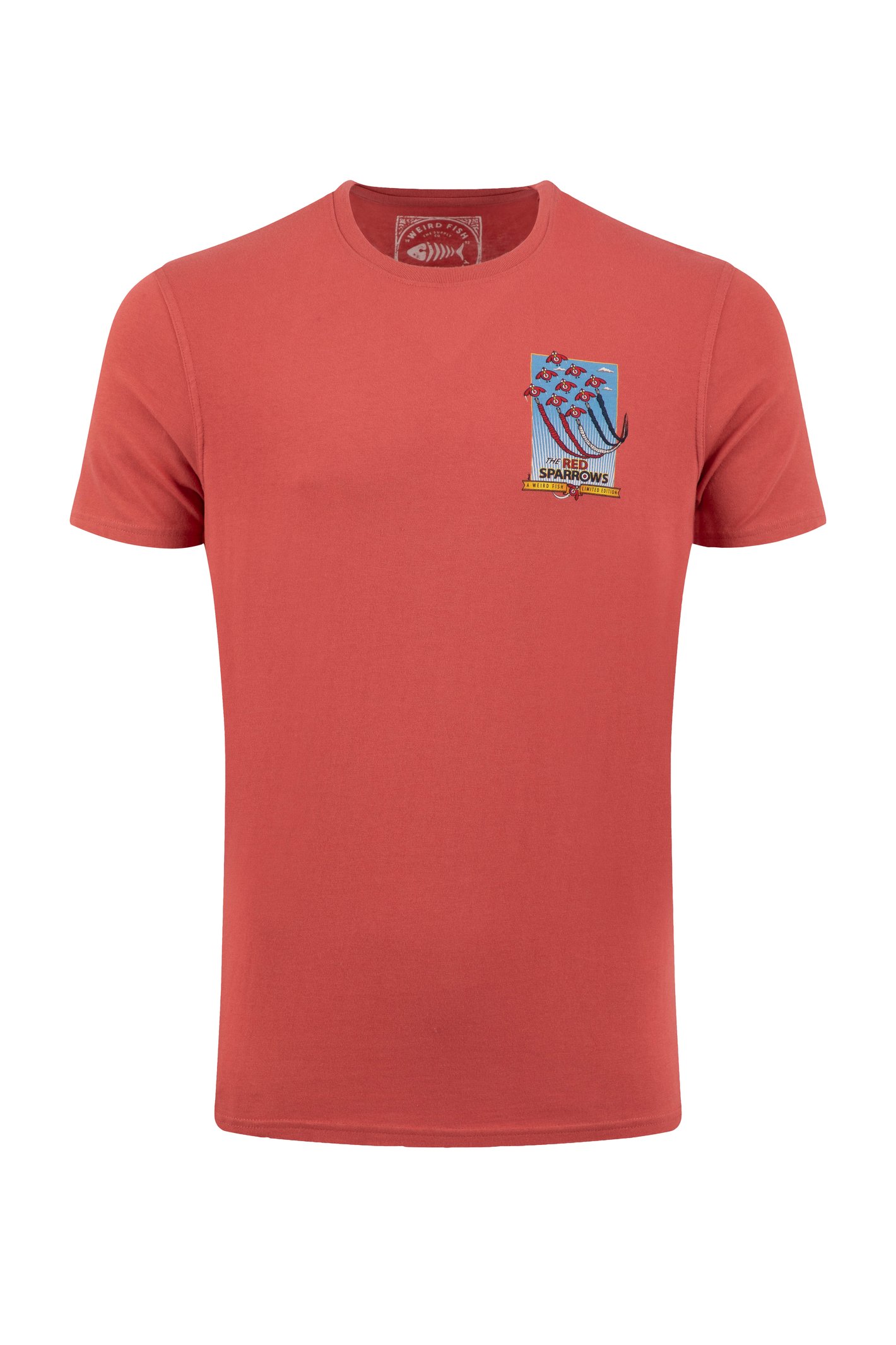 Weird Fish Red Sparrows Back Print Artist Shirt Nantucket Size Weird Fish Red Sparrows Back Print Artist Shirt Nantucket Size