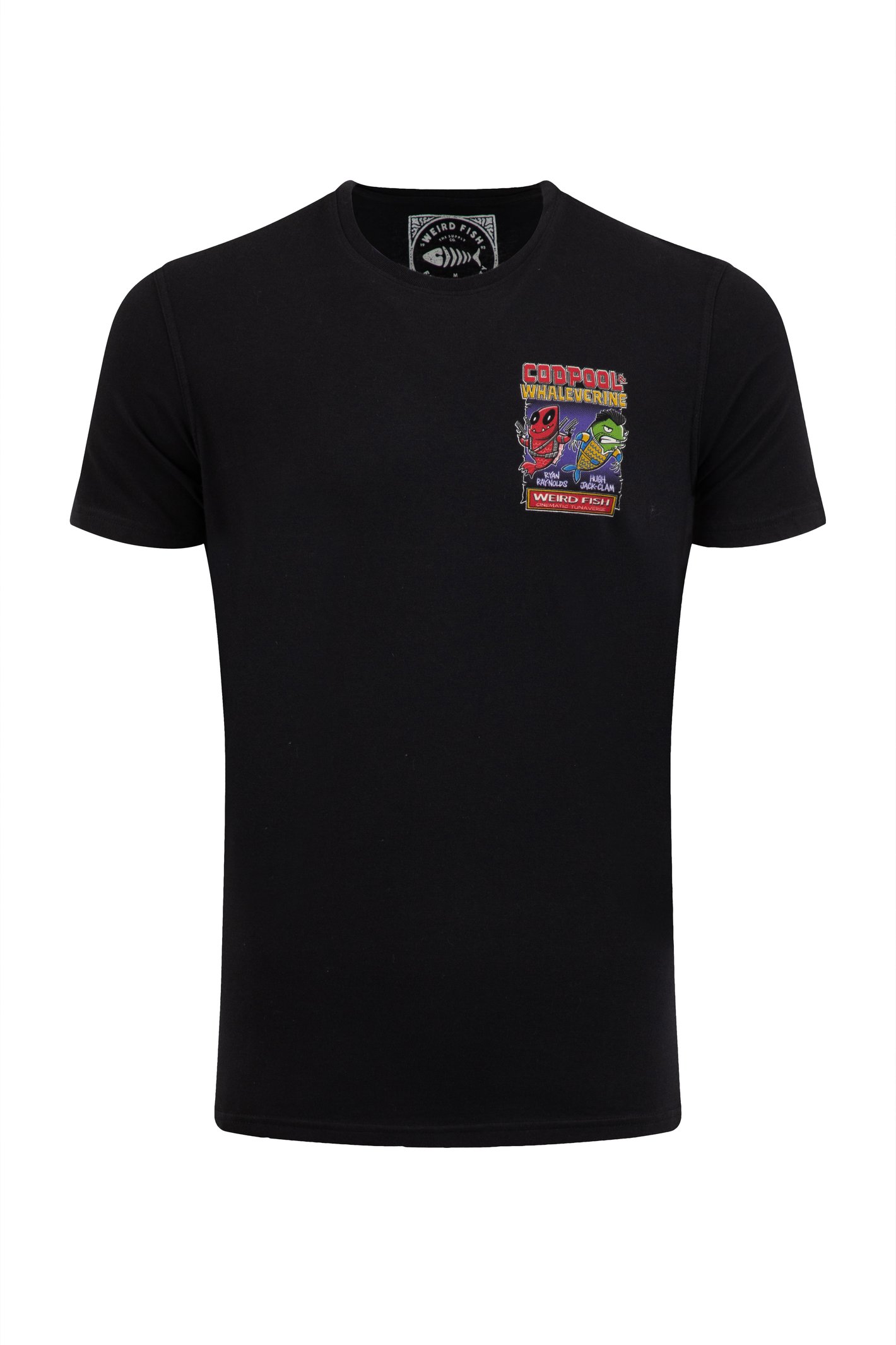 Weird Fish Codpool Back Print Artist Shirt Black Size Weird Fish Codpool Back Print Artist Shirt Black Size