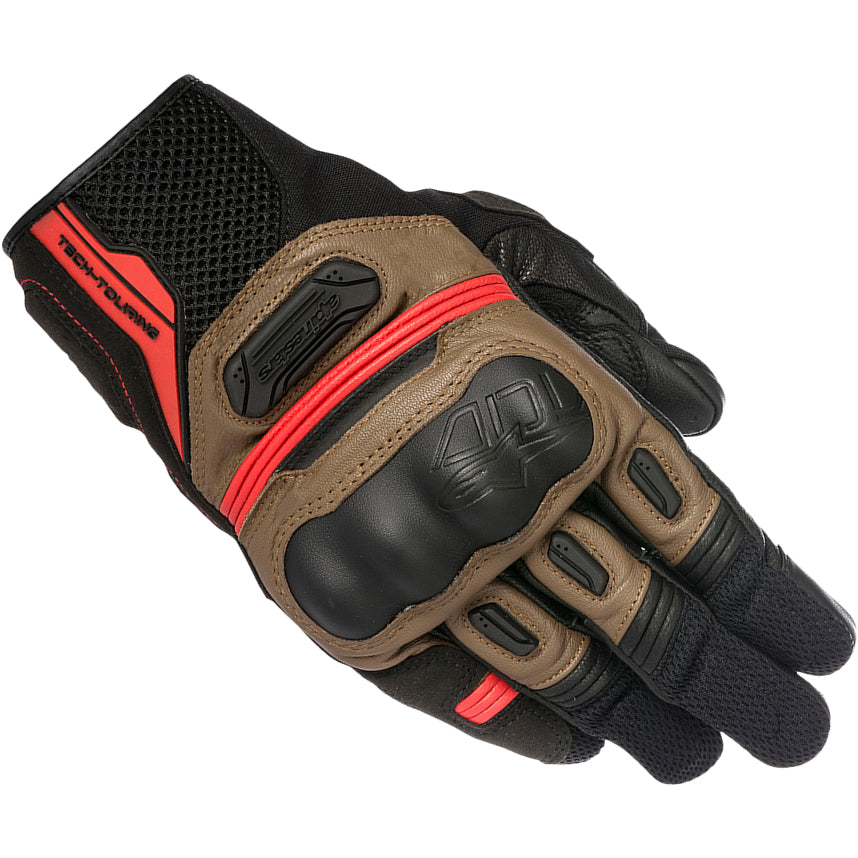Alpinestars Highlands Leather Motorcycle Gloves – Black Tobacco Brown Red “-.” | .-. Alpinestars Highlands Leather Motorcycle Gloves – Black Tobacco Brown Red “-.” | .-.