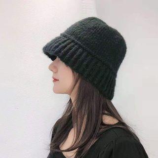 Plain Knit Bucket Hat E- – Army Green Plain Knit Bucket Hat E- – Army Green