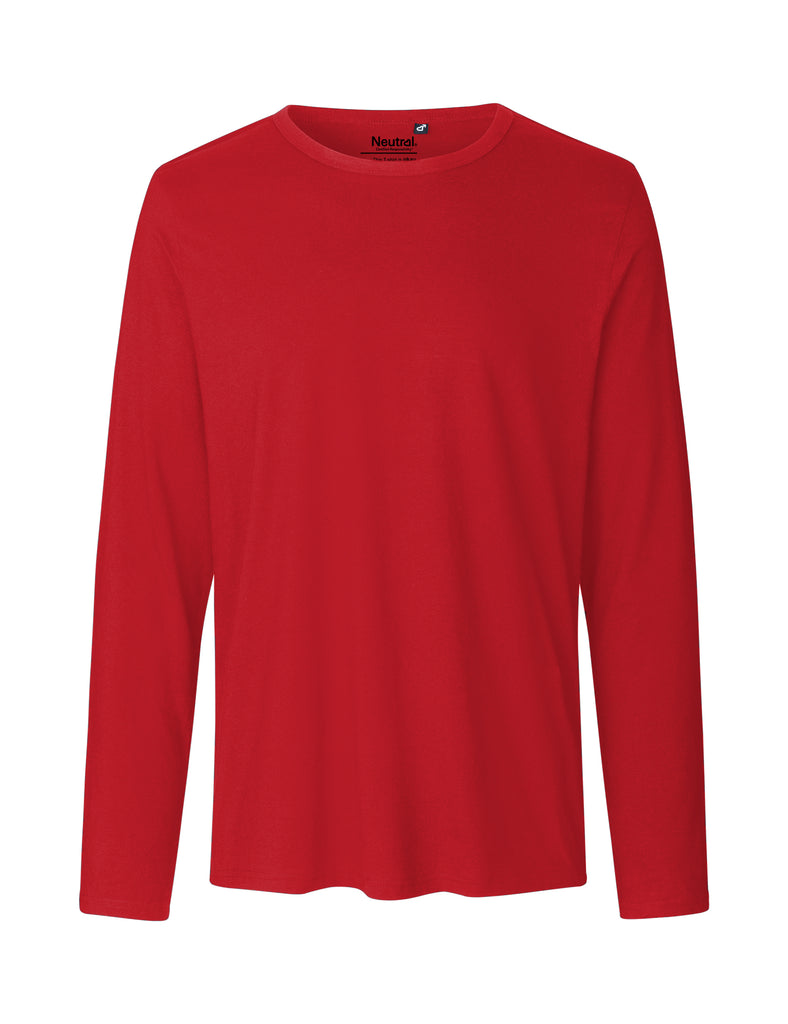 Fairtrade Organic Long Sleeve shirt: Mens – Red