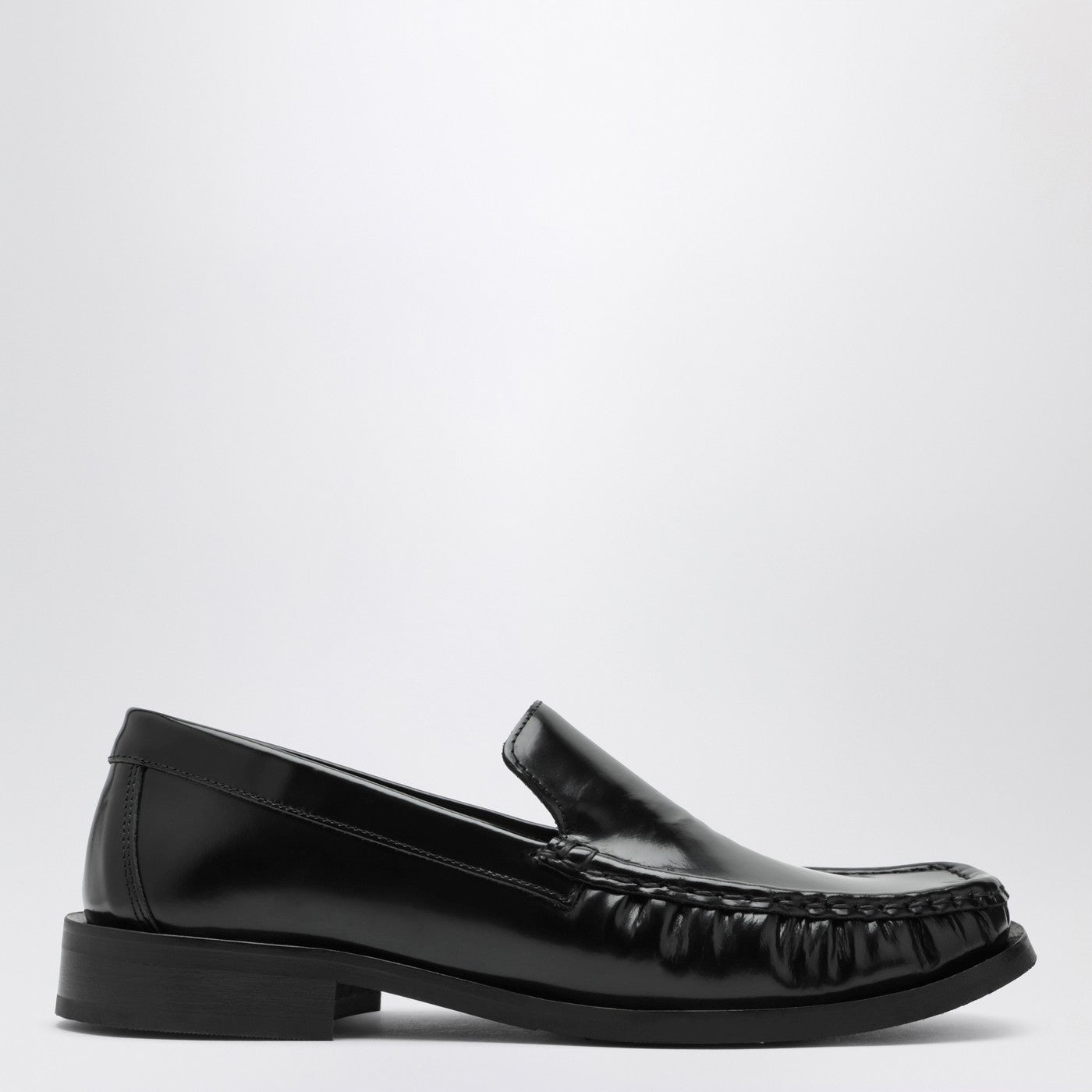 Black leather Micahel moccasins Black leather Micahel moccasins