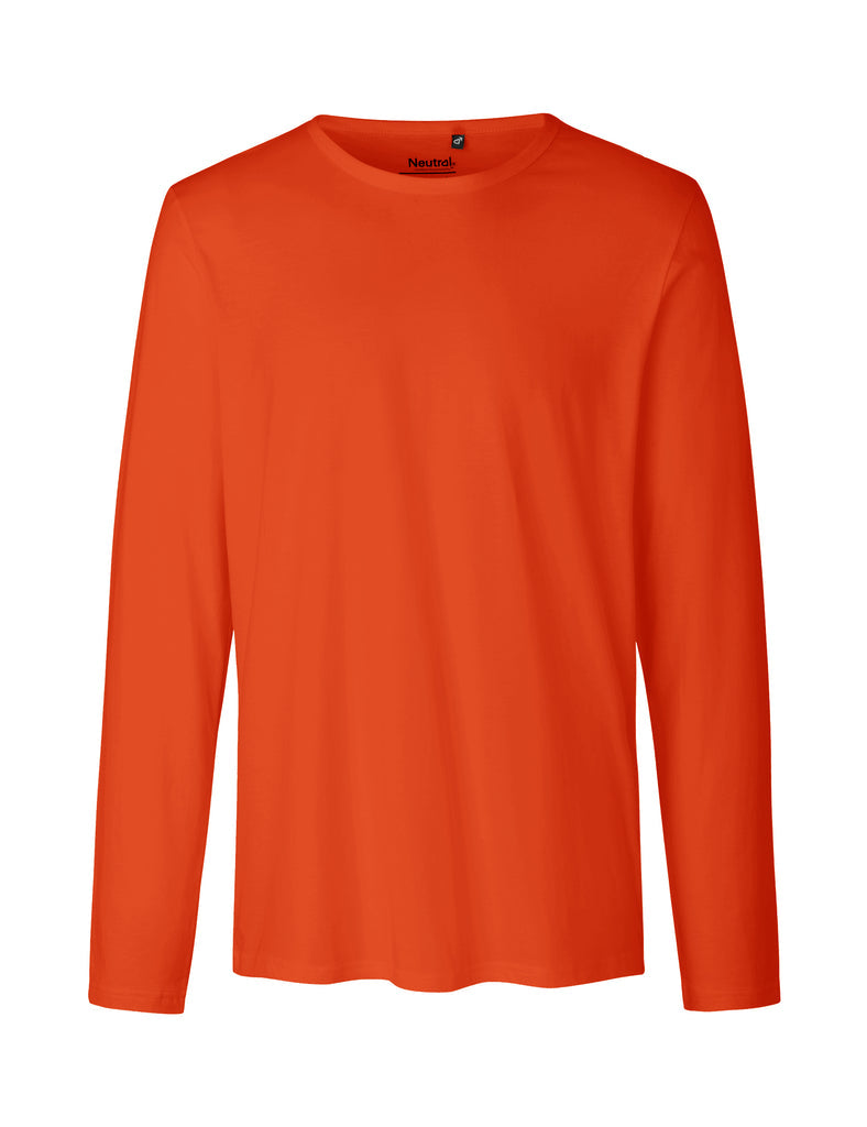Fairtrade Organic Long Sleeve shirt: Mens – Orange Fairtrade Organic Long Sleeve shirt: Mens – Orange