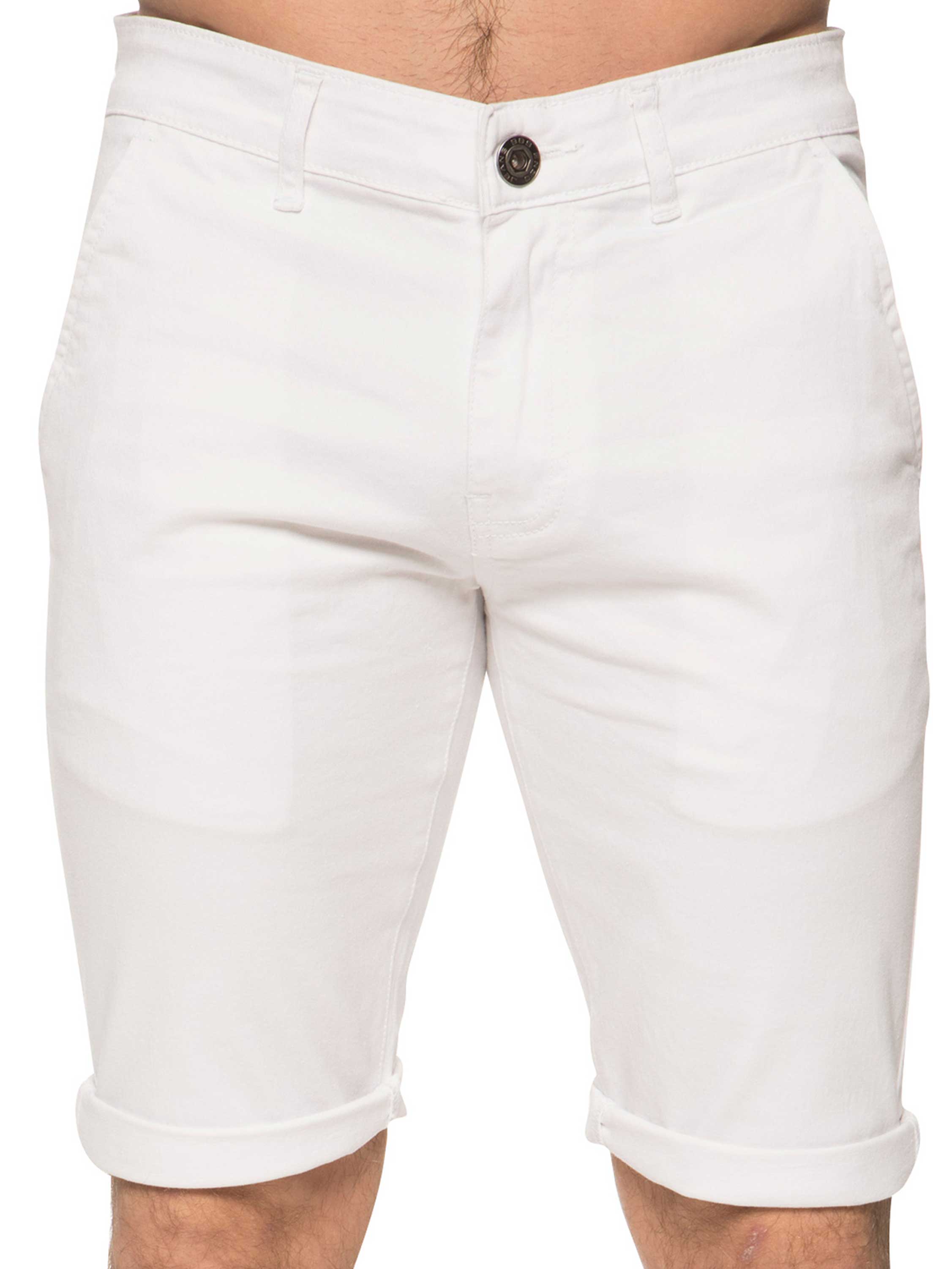 Mens Slim Fit Stretch Chino Shorts