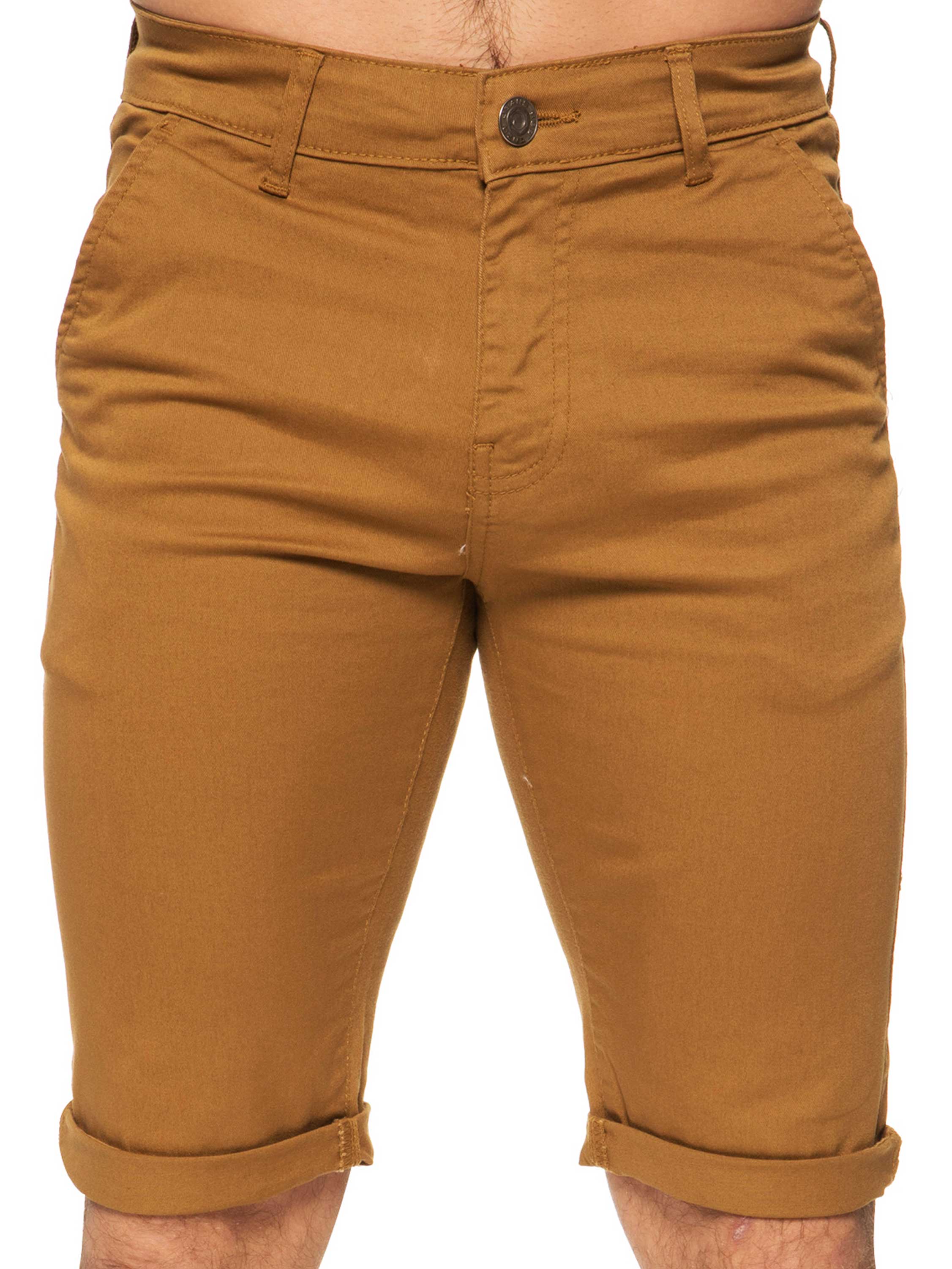 Mens Slim Fit Stretch Chino Shorts