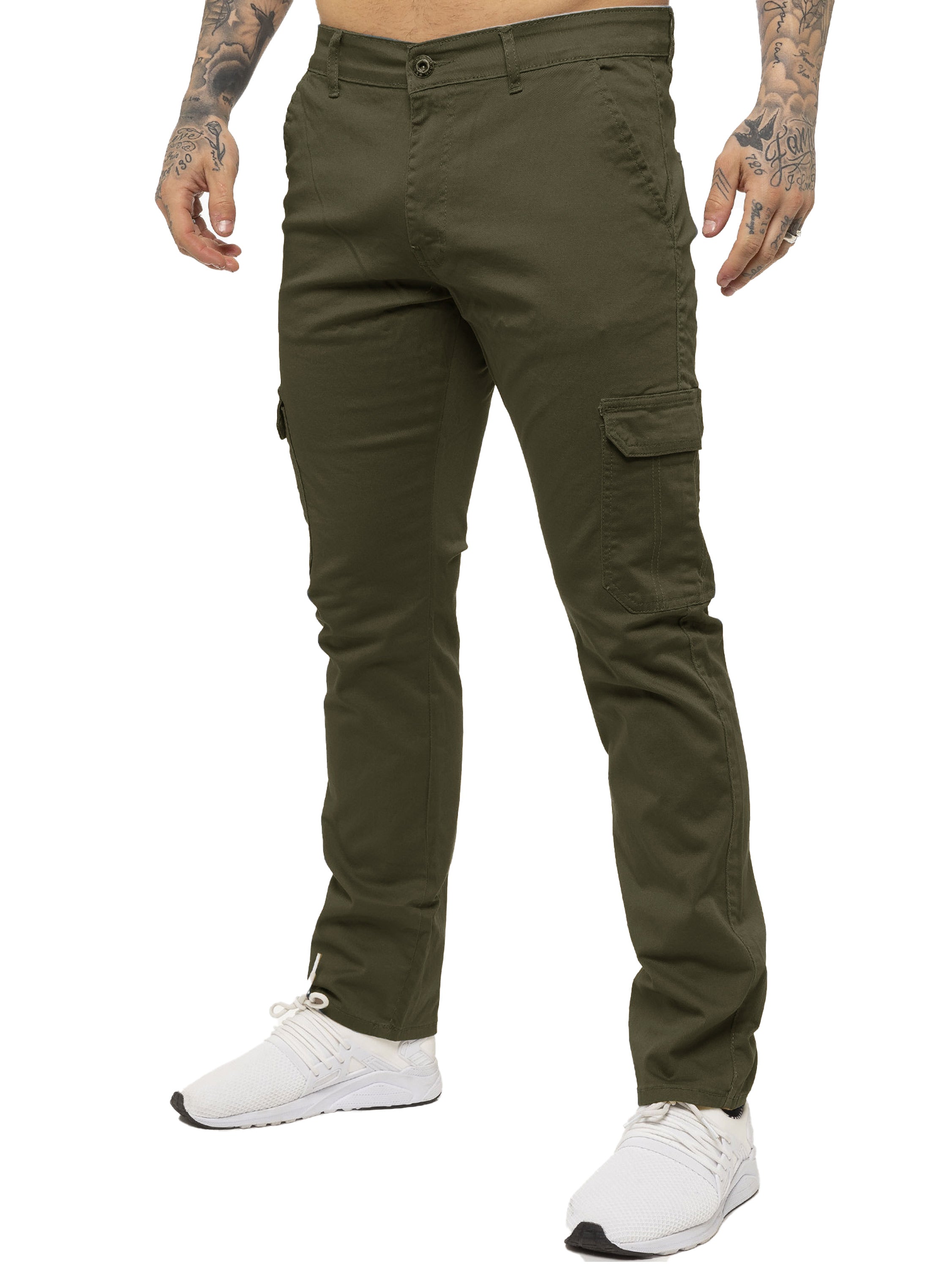 Mens Cargo Combat Slim Fit Trousers Mens Cargo Combat Slim Fit Trousers