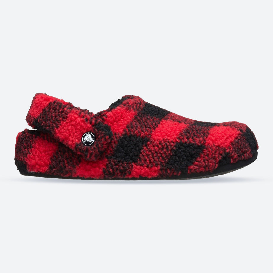 Men’s Crocs Classic Cozzzy Slippers, Varsity RedBlack E Men’s Crocs Classic Cozzzy Slippers, Varsity RedBlack E